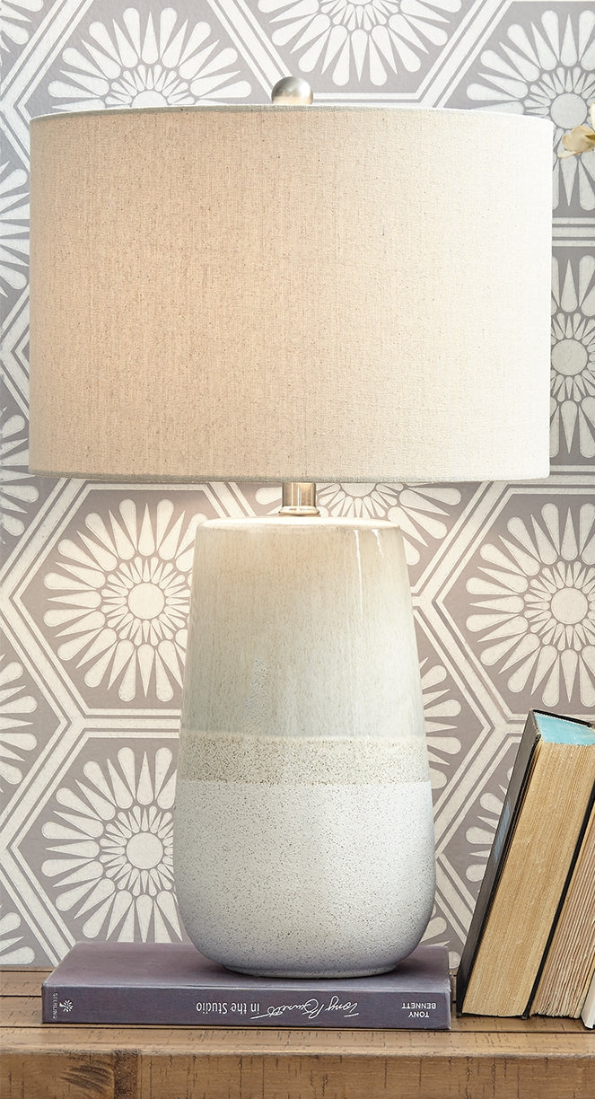 Orleans Furniture - Ashley Furniture - Shavon Lighting - Table Lamp (Set of 2) / Beige/White - L100724X2