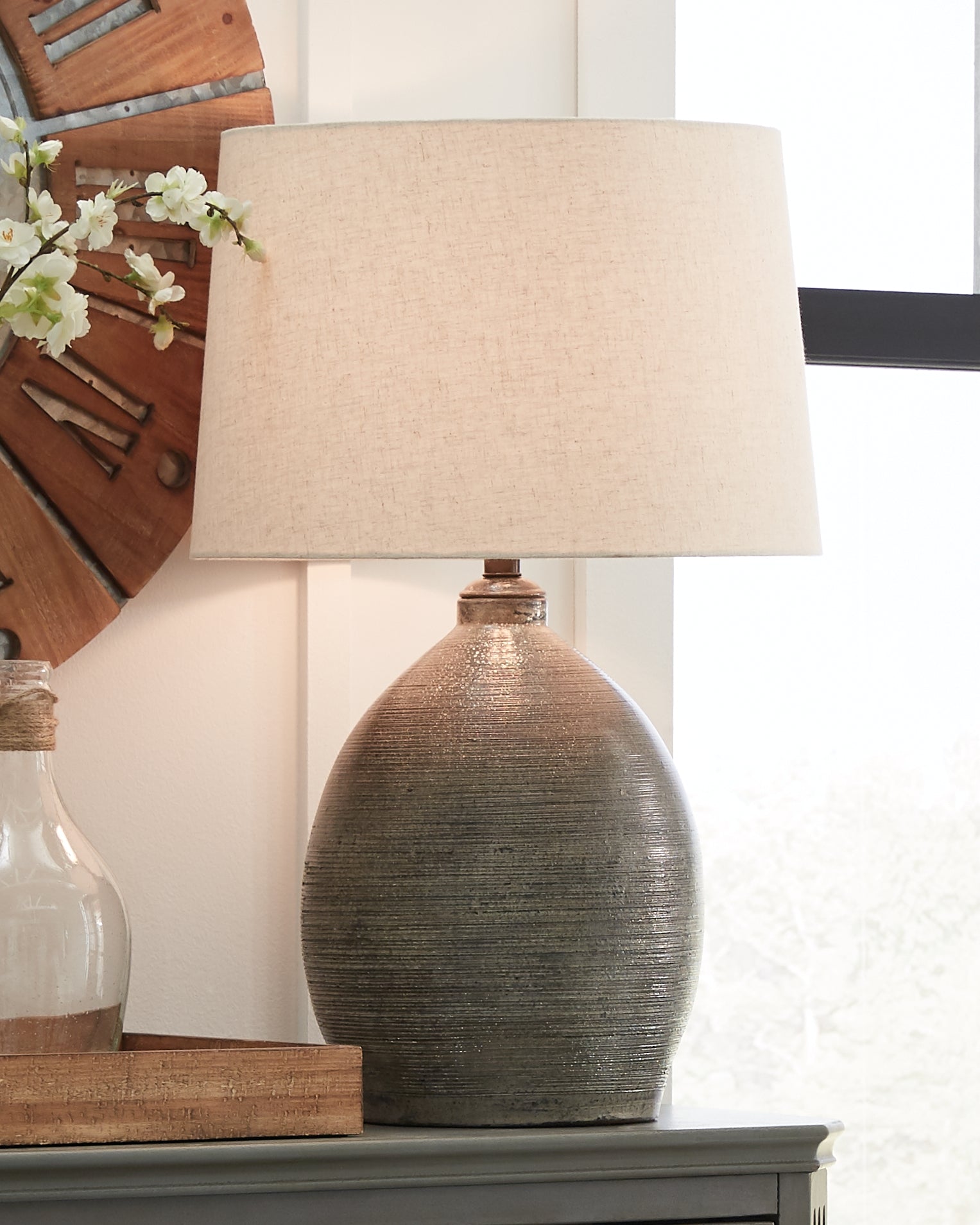 Orleans Furniture - Ashley Furniture - Joyelle Lighting - Table Lamp (Set of 2) / Gray - L100744X2
