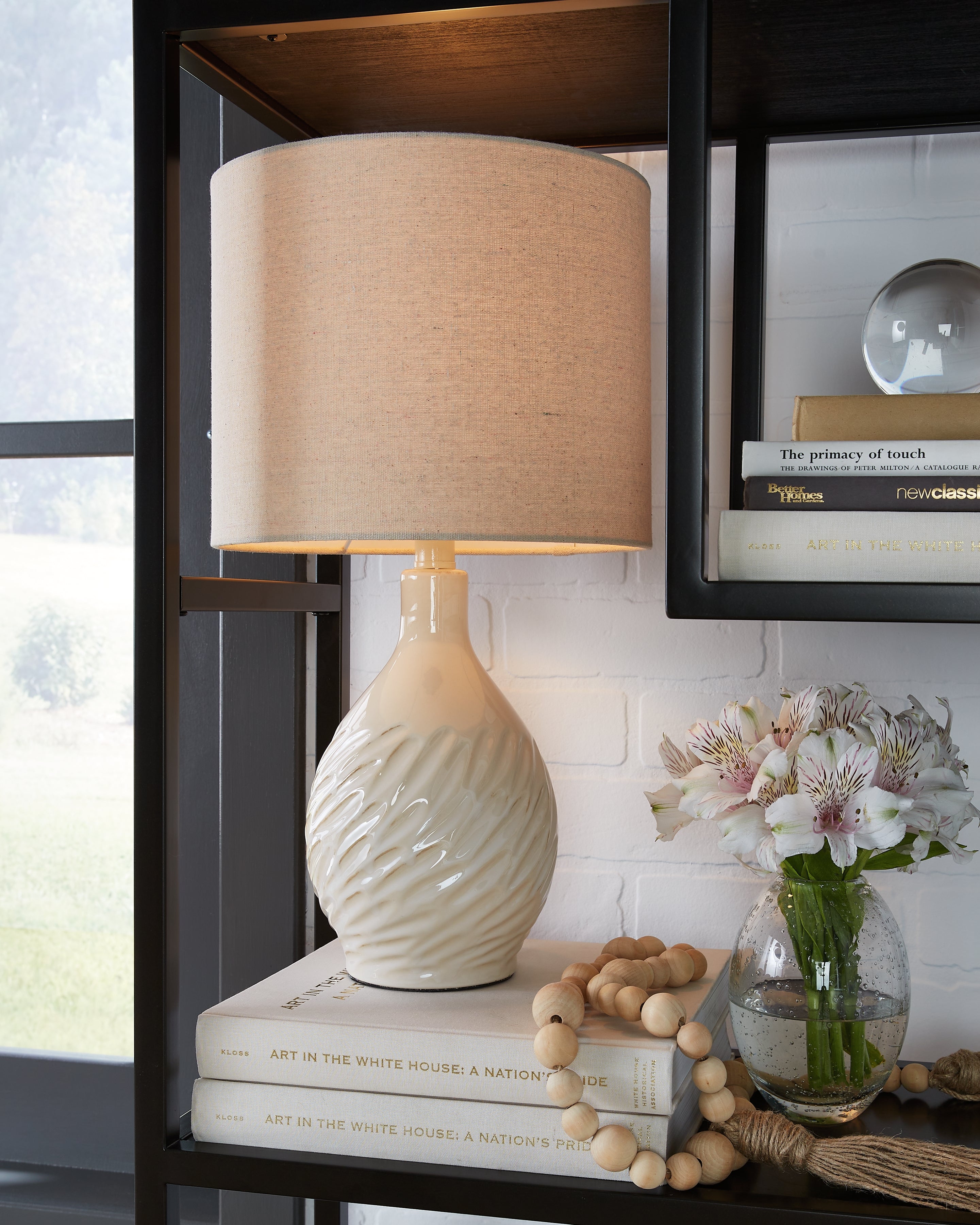 Orleans Furniture - Ashley Furniture - Garinton Lighting - Table Lamp (Set of 2) / Cream - L180194X2