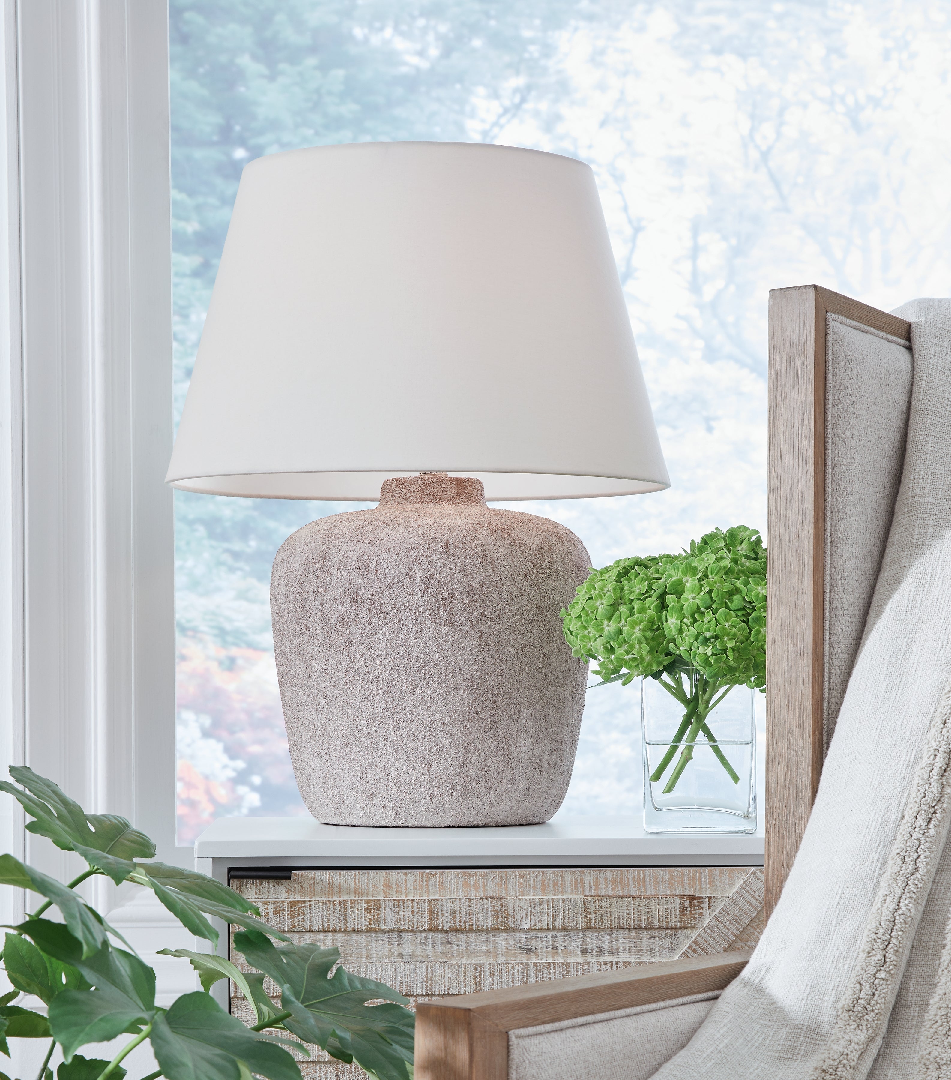 Orleans Furniture - Ashley Furniture - Danry Lighting - Table Lamp (Set of 2) / Distressed Cream - L207454X2