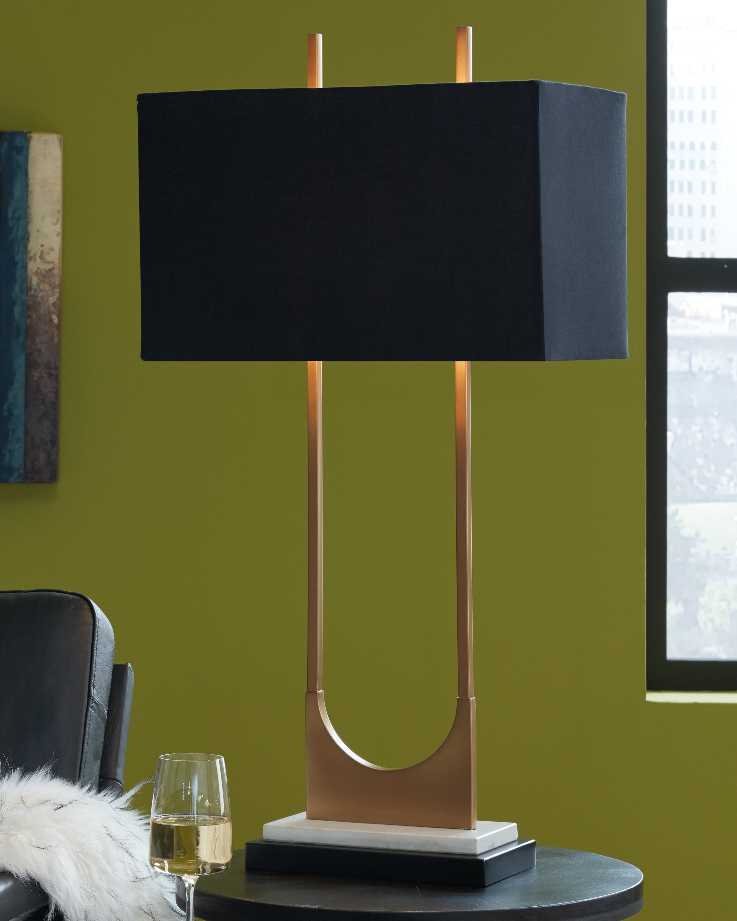 Orleans Furniture - Ashley Furniture - Malana Lighting - Table Lamp (Set of 2) / Brass Finish - L208254X2