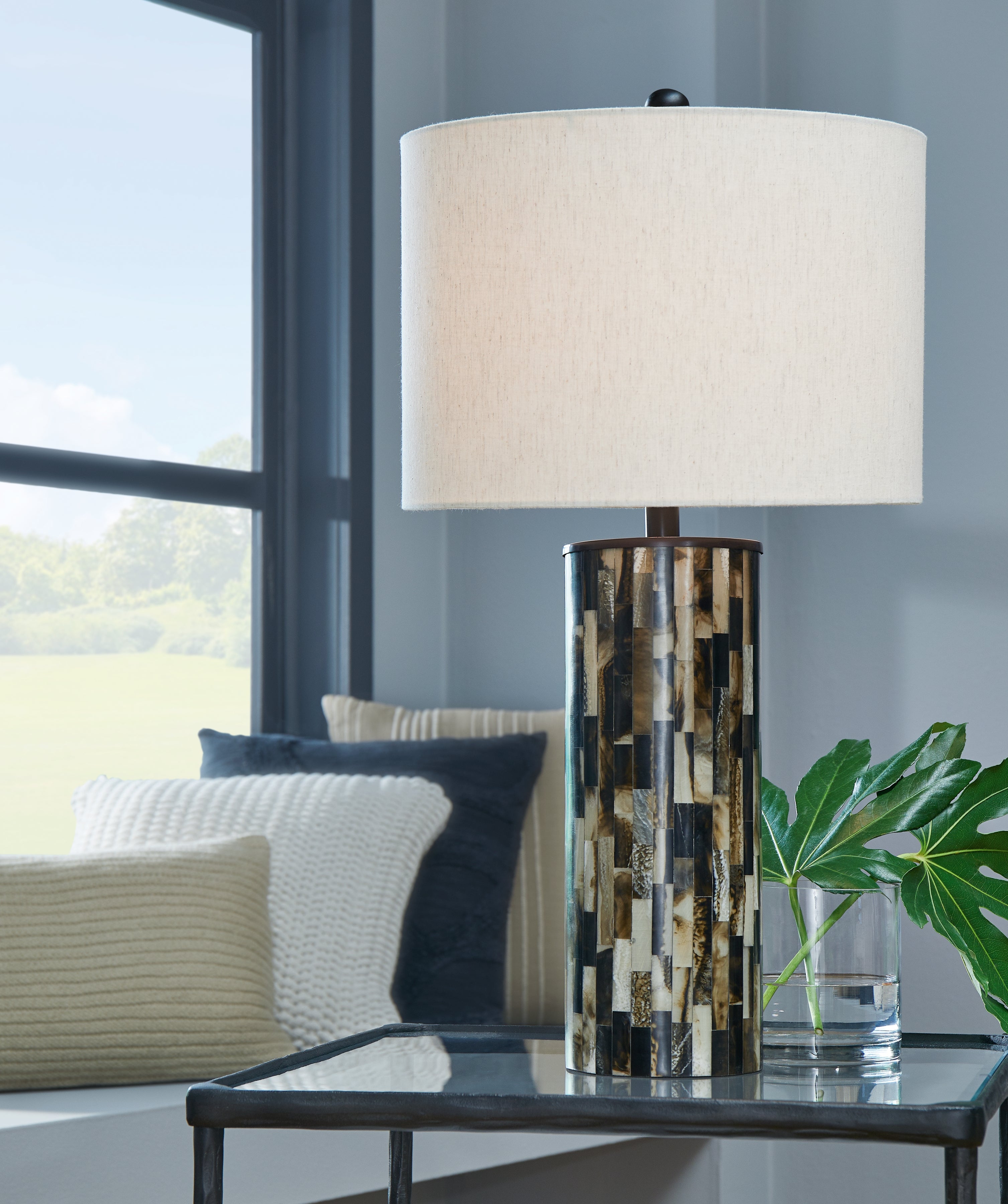 Orleans Furniture - Ashley Furniture - Ellford Lighting - Table Lamp (Set of 2) / Black/Brown/Cream - L235684X2