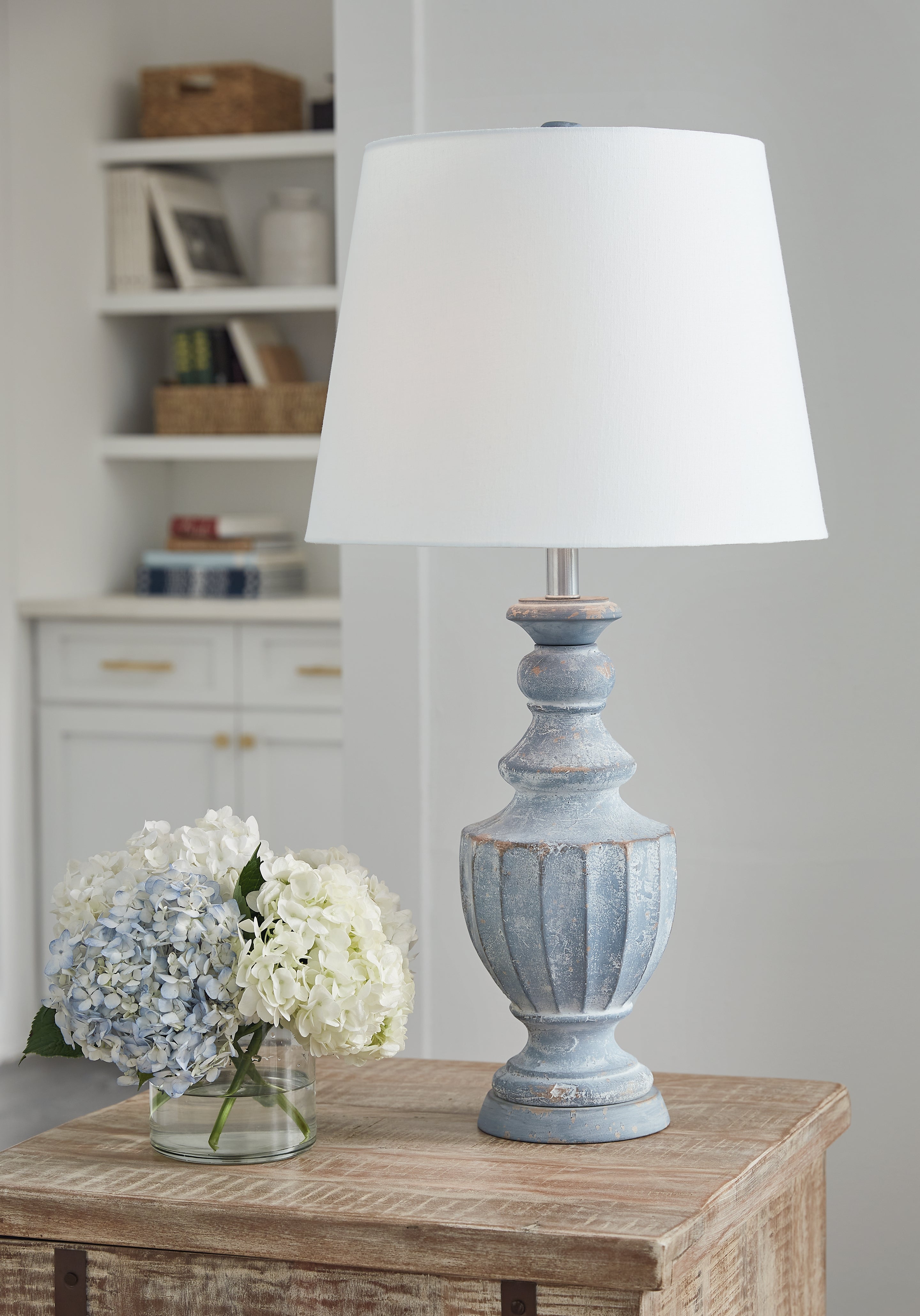 Orleans Furniture - Ashley Furniture - Cylerick Lighting - Table Lamp (Set of 2) / Antique Blue - L235714X2