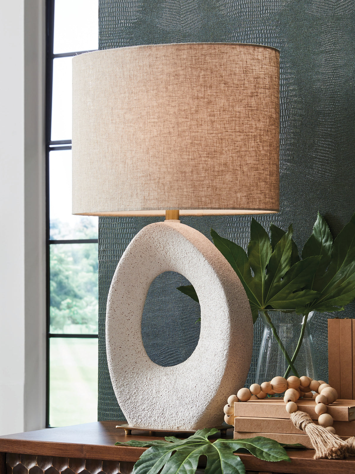 Orleans Furniture - Ashley Furniture - Trentlen Lighting - Paper Table Lamp (1/CN) / Cream/Gold Finish - L235984