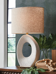 Orleans Furniture - Ashley Furniture - Trentlen Lighting - Paper Table Lamp (1/CN) / Cream/Gold Finish - L235984
