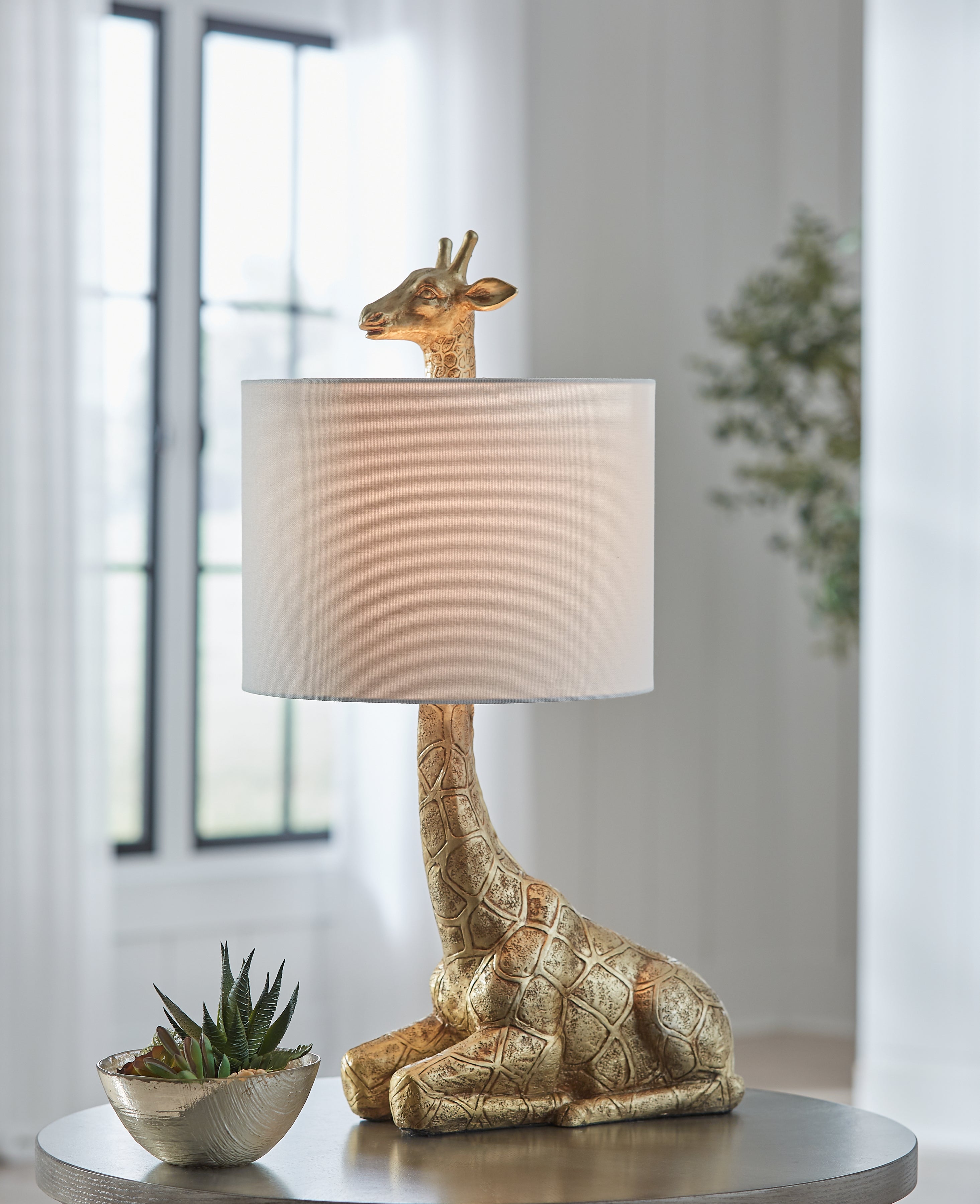 Orleans Furniture - Ashley Furniture - Ferrison Lighting - 2-Piece Lamp Set / Gold Finish - L317004X2