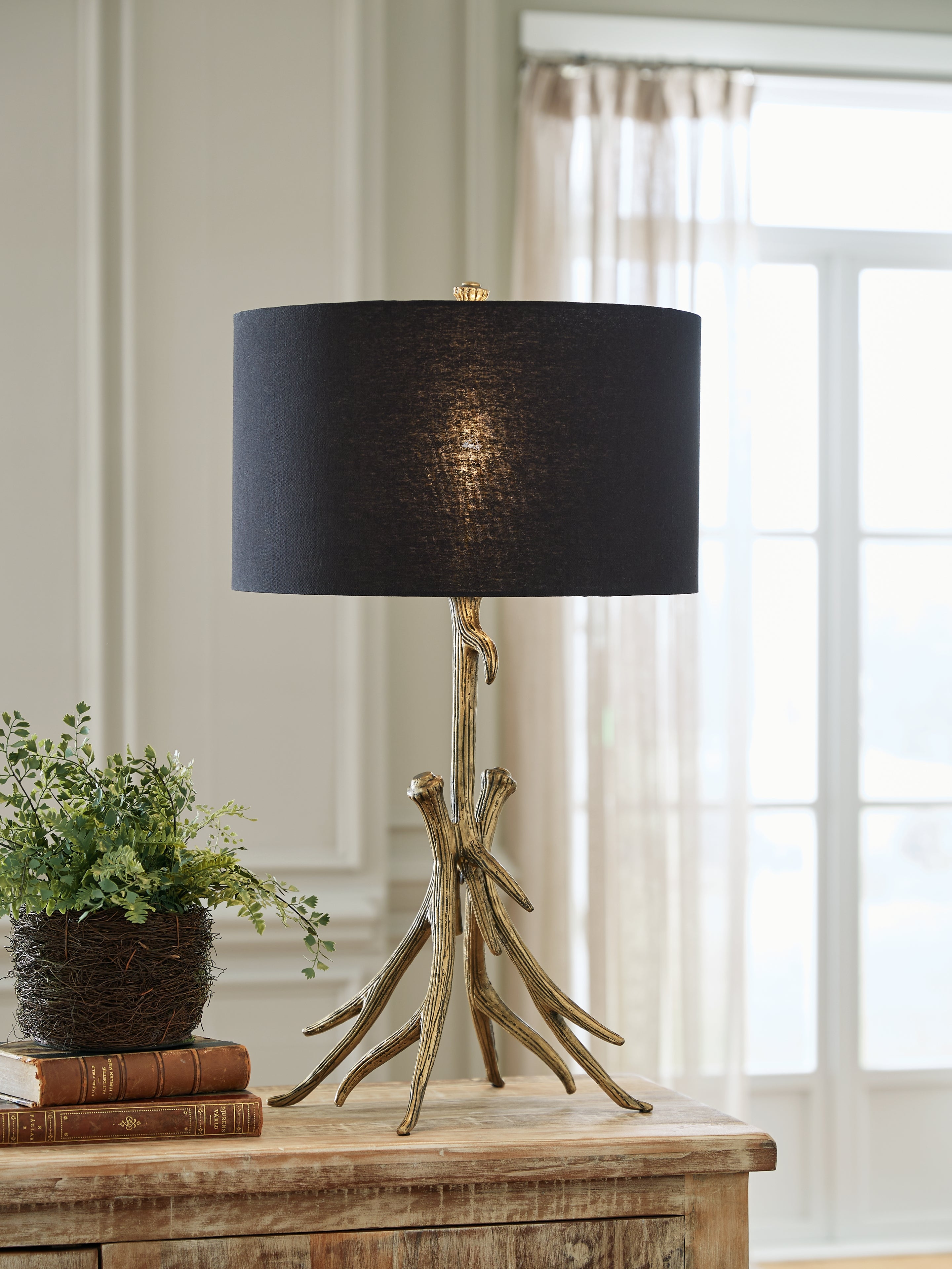 Orleans Furniture - Ashley Furniture - Josney Lighting - 2-Piece Lamp Set / Antique Gold Finish - L317034X2