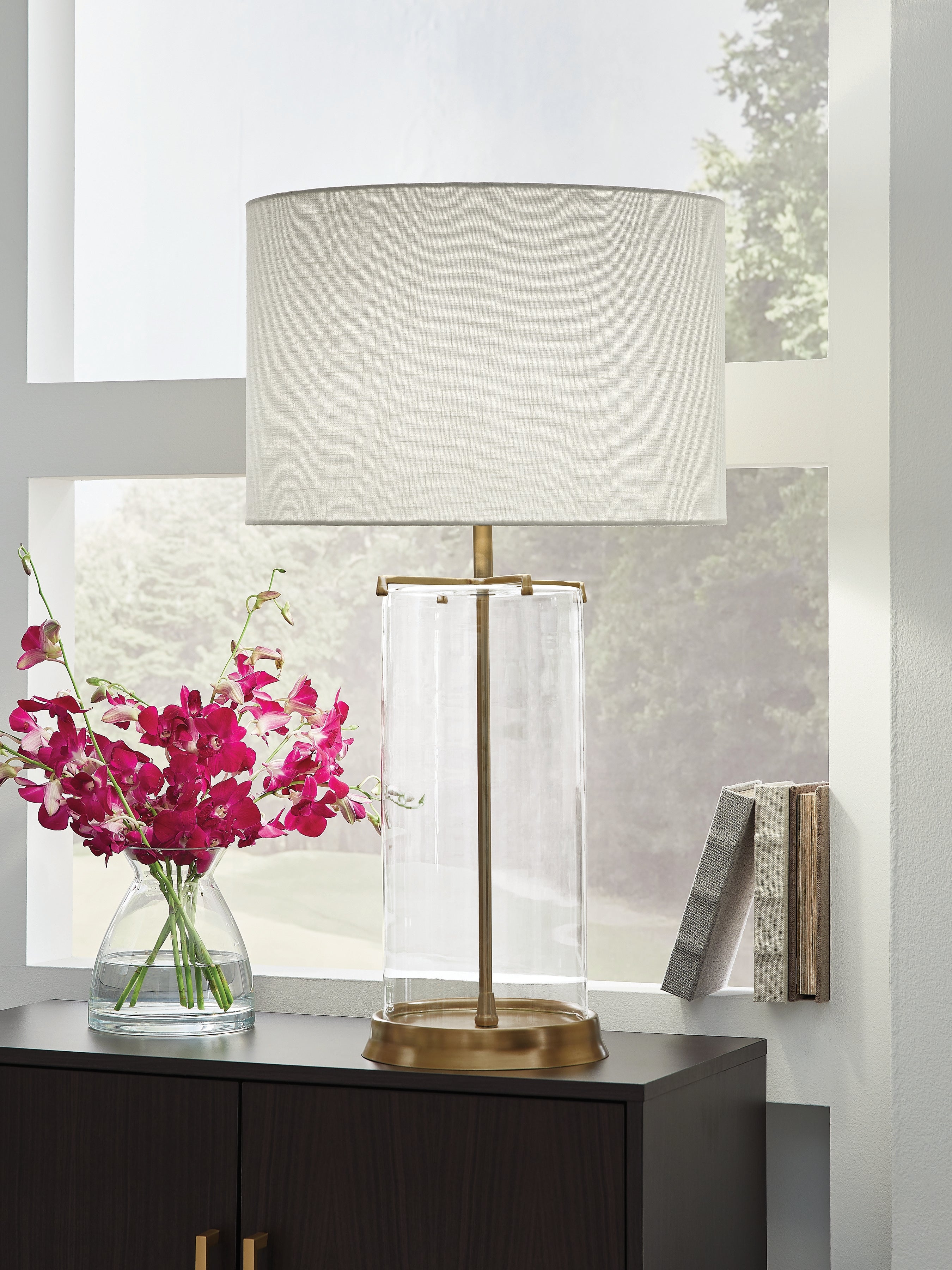 Orleans Furniture - Ashley Furniture - Gizeh Lighting - Glass Table Lamp (1/CN) - L430954