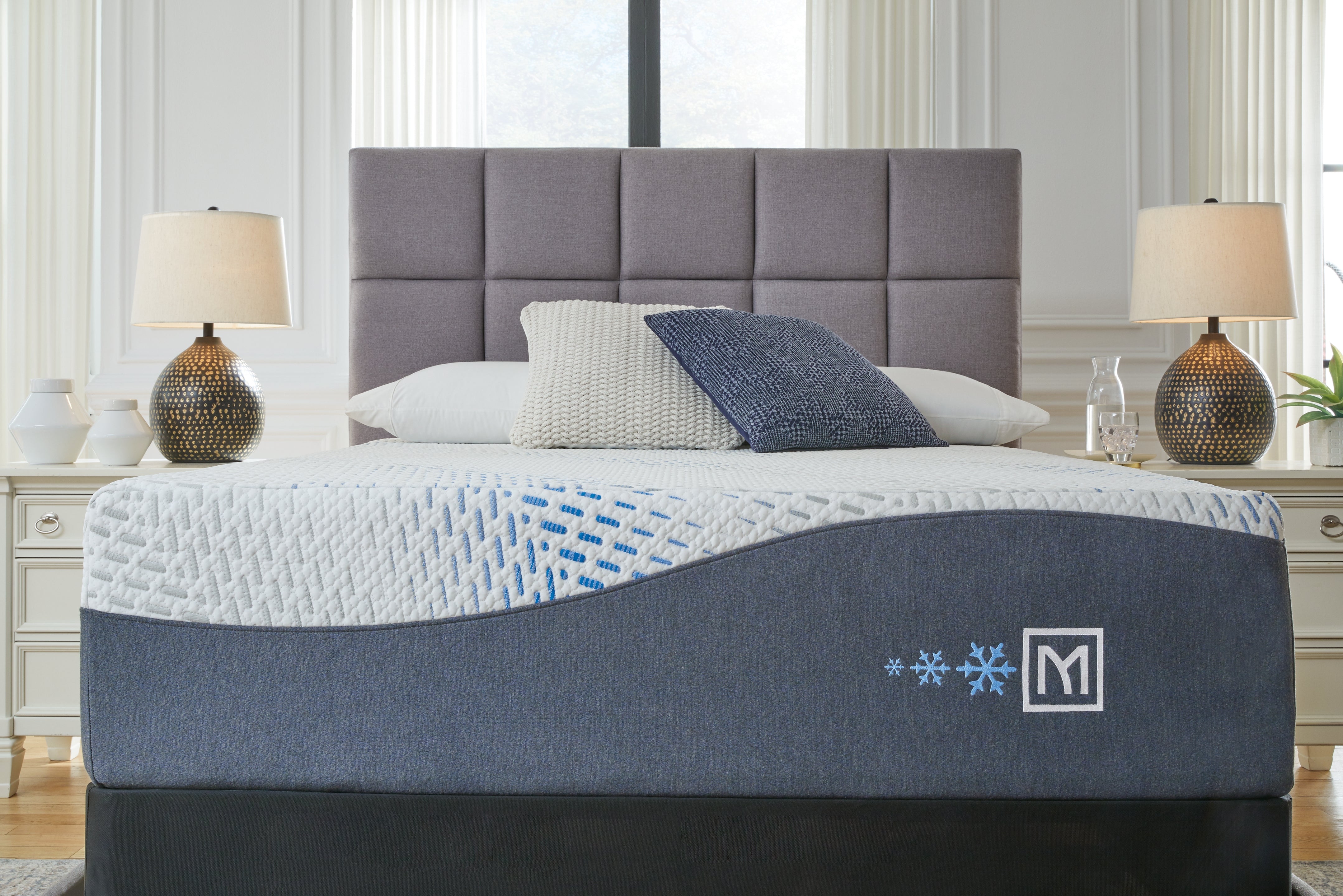 Orleans Furniture - Ashley Furniture - Millennium Cushion Firm Gel Memory Foam Hybrid Mattresses - King / White - M50741