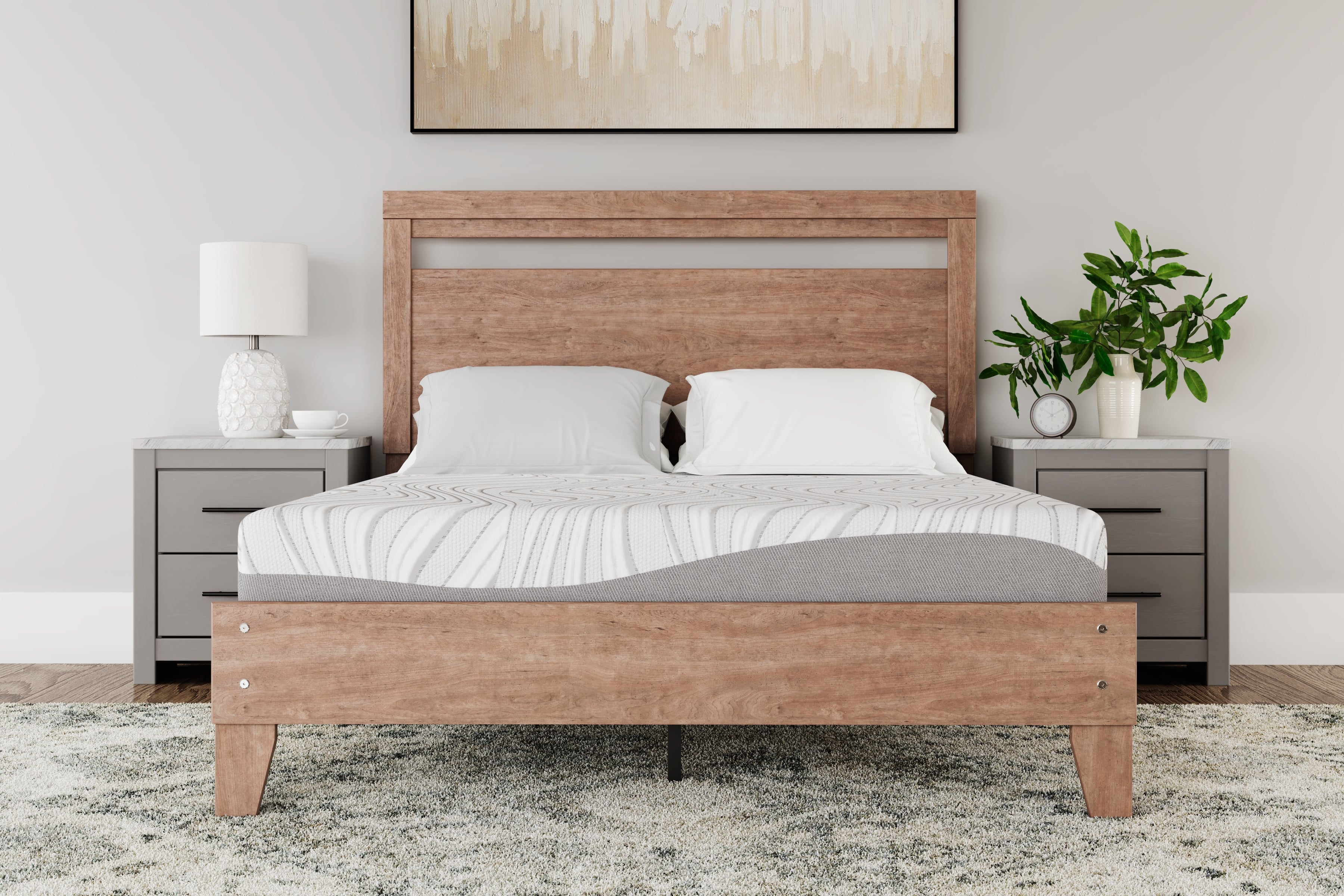 Orleans Furniture - Ashley Furniture - 8 Inch Memory Foam Mattresses - Twin / White - M59111