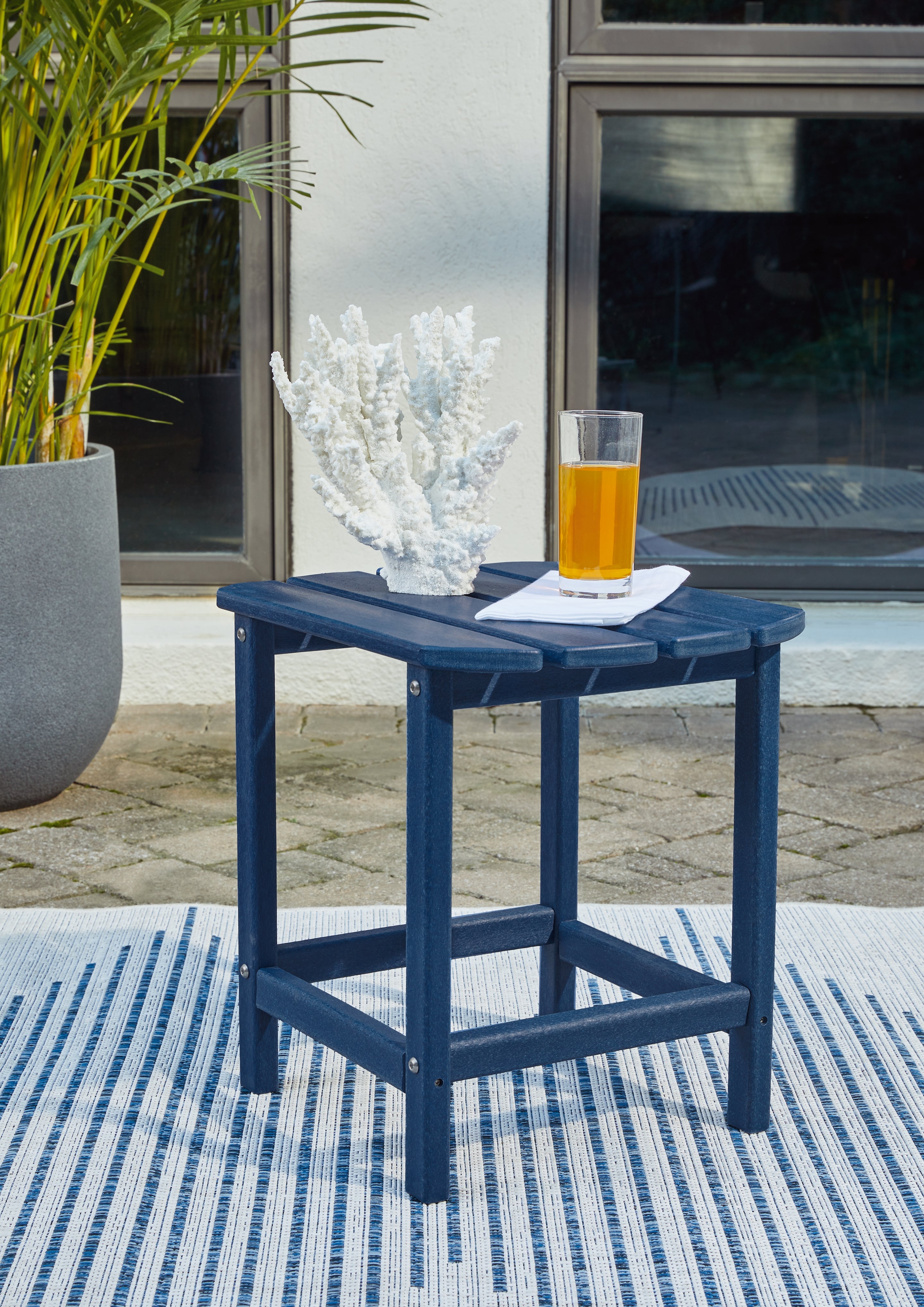 Orleans Furniture - Ashley Furniture - Sundown Treasure Outdoor - End Table / Blue - P009-703