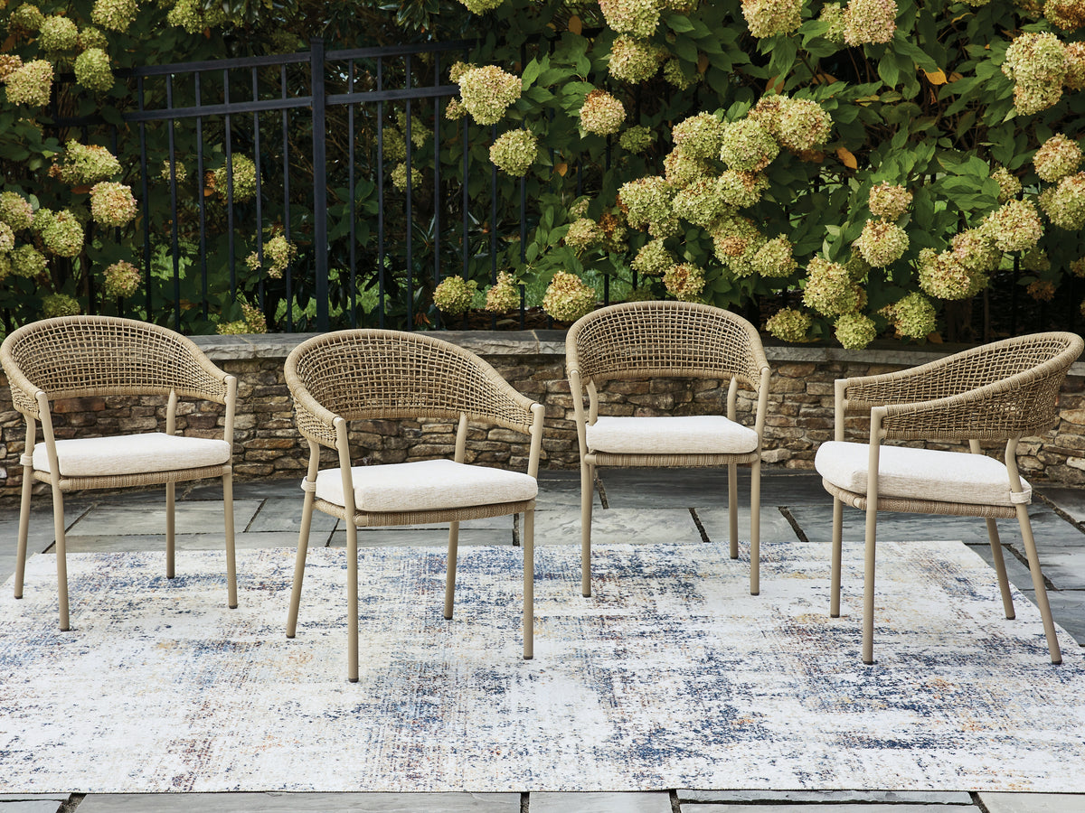 Orleans Furniture - Ashley Furniture - Orchard Beach Outdoor - Arm Chair With Cushion (4/CN) - PCP373-601A