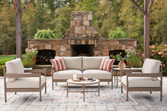 Orleans Furniture - Ashley Furniture - Bluff Trail Outdoor - Love/Chairs/Tables Set (5/CN) - PCP383-080