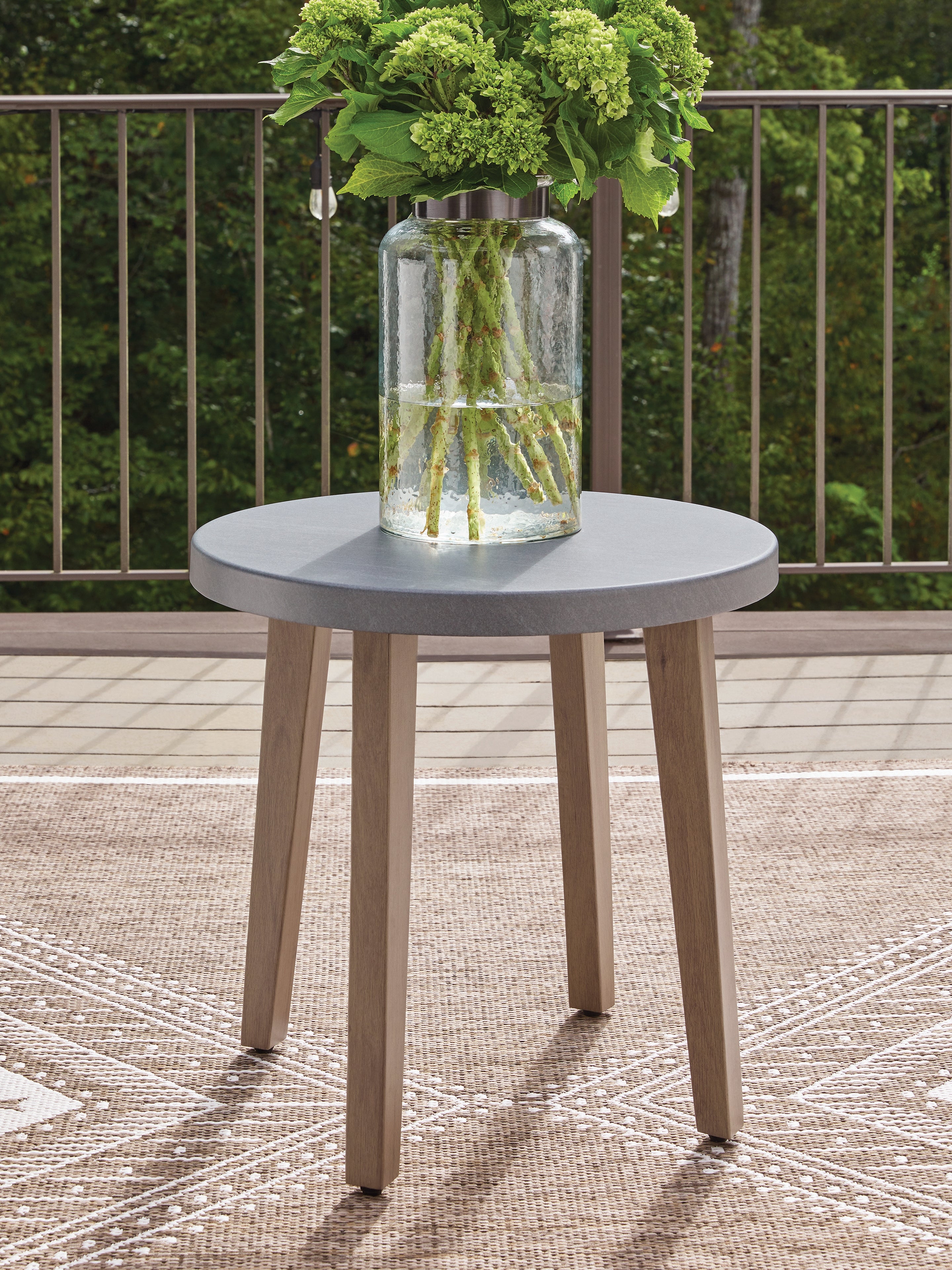 Orleans Furniture - Ashley Furniture - Harmony Headlands Outdoor - Round End Table / Natural/Gray - PCP428-706