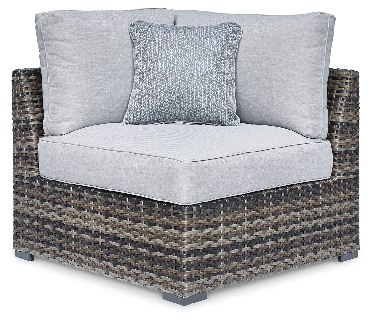 Orleans Furniture - Ashley Furniture - Harbor Court Outdoor - Ottoman with Cushion / Gray - P459-814