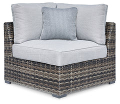 Orleans Furniture - Ashley Furniture - Harbor Court Outdoor - Ottoman with Cushion / Gray - P459-814