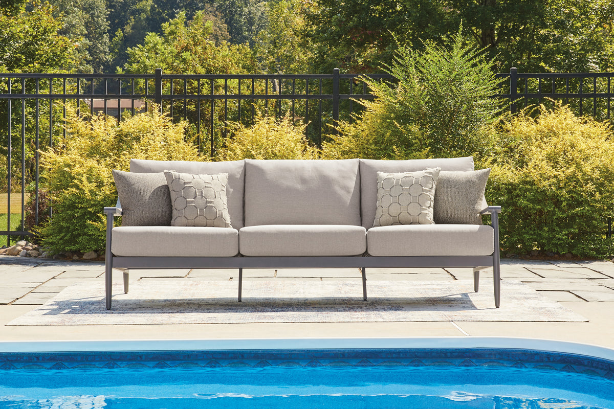 Orleans Furniture - Ashley Furniture - Ocean Beach Outdoor - Sofa with Cushion - PCP510-838
