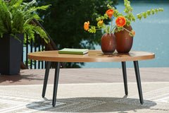 Orleans Furniture - Ashley Furniture - Horizon Hall Outdoor - Ottoman with Cushion / Brown/Green - P572-814