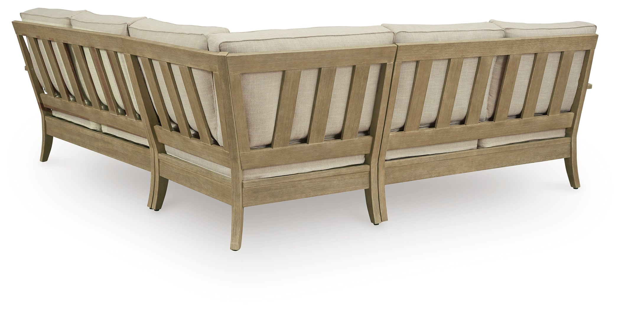 Orleans Furniture - Ashley Furniture - Clare View Outdoor - 3-Piece Outdoor Sectional / Beige - P801P10