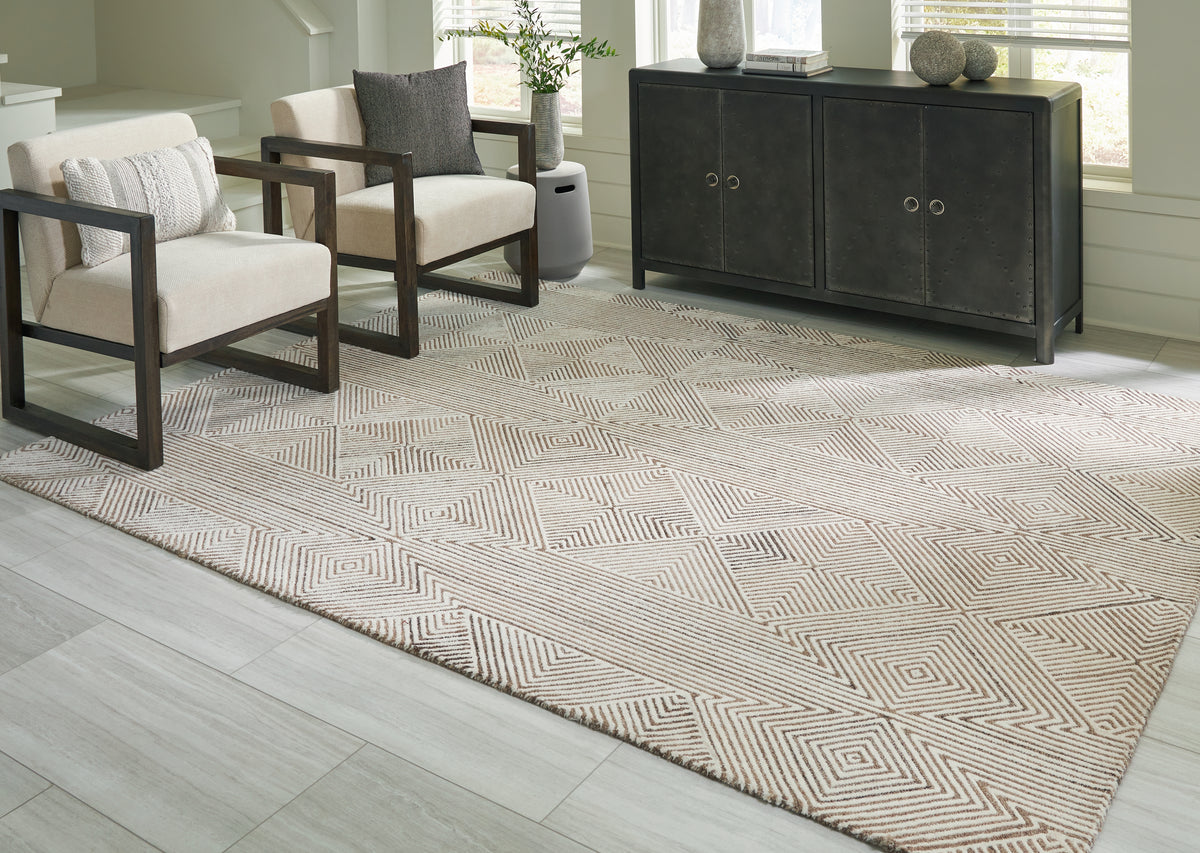 Orleans Furniture - Ashley Furniture - Jadott Rug - 8' x 10' Rug / Beige/Brown - R406801