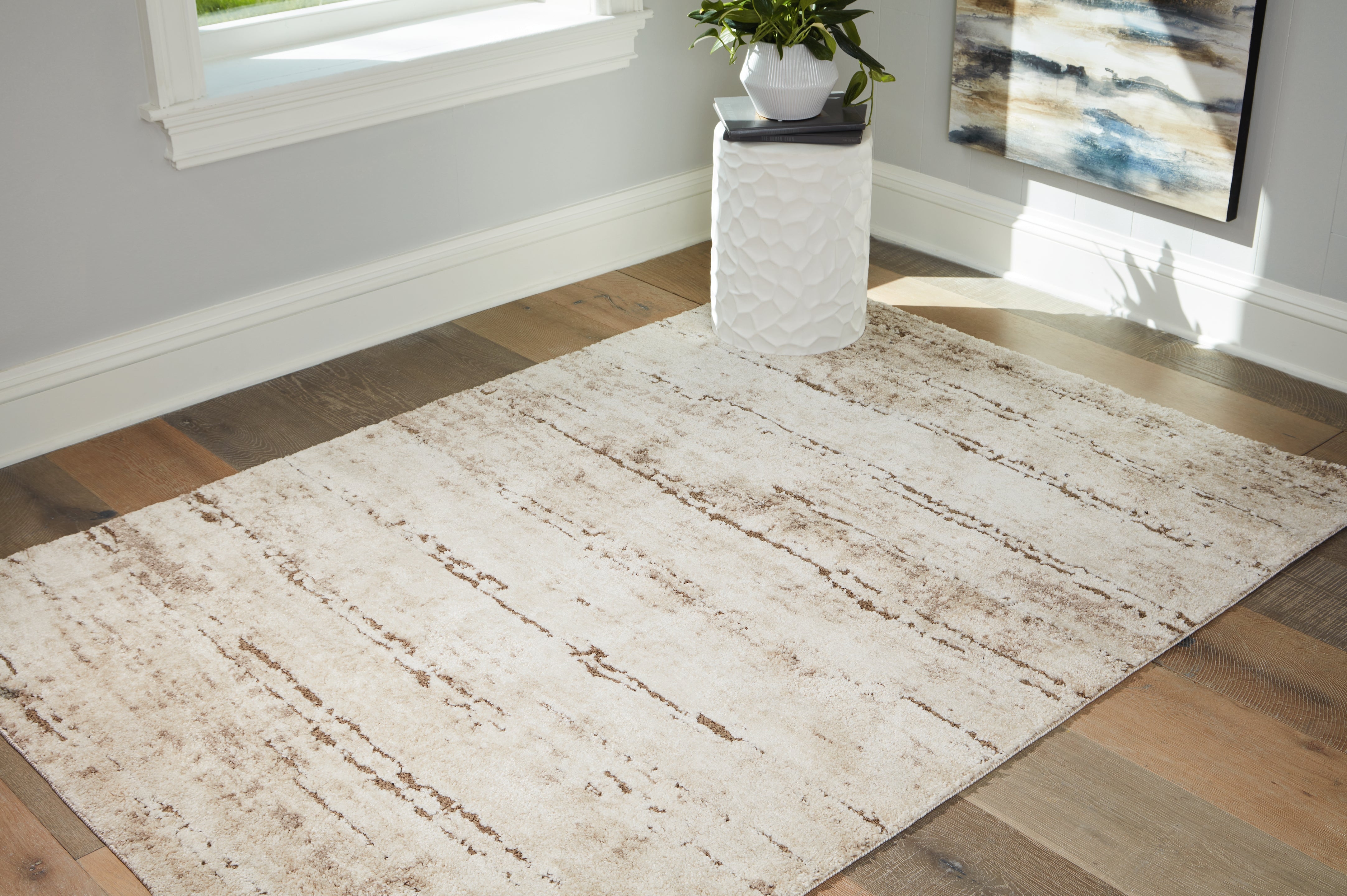 Orleans Furniture - Ashley Furniture - Kasney Rug - 8' x 10' Rug / Cream/Brown - R406851