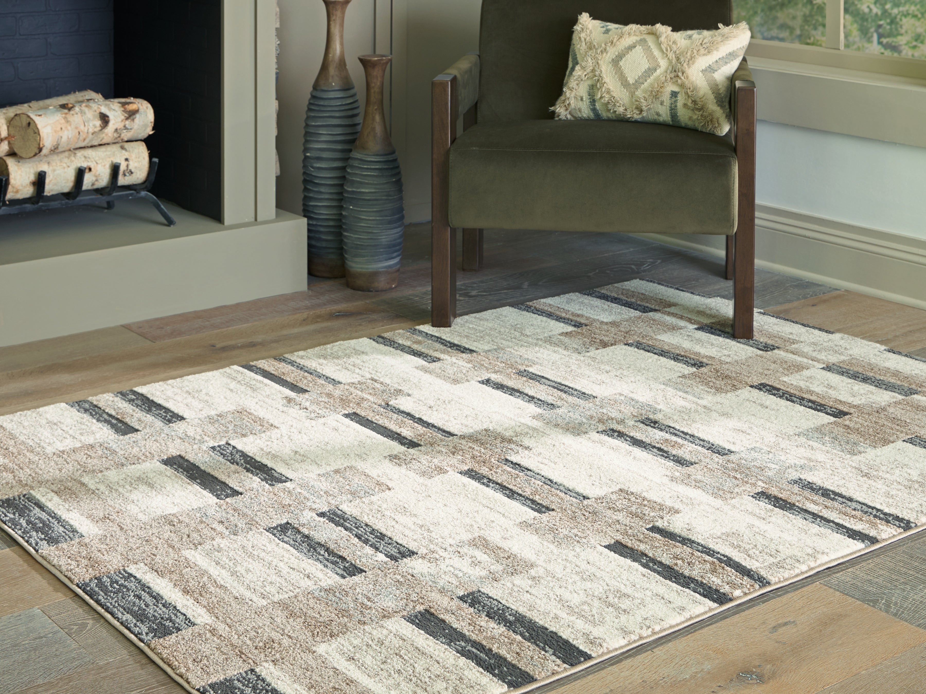 Orleans Furniture - Ashley Furniture - Alstone Rug - 5'3" x 7' Area Rug / Multi - R407732