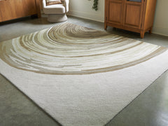 Orleans Furniture - Ashley Furniture - Rizwana Rug - 5' x 7' Area Rug / Ivory/Brown/Gray - R407762