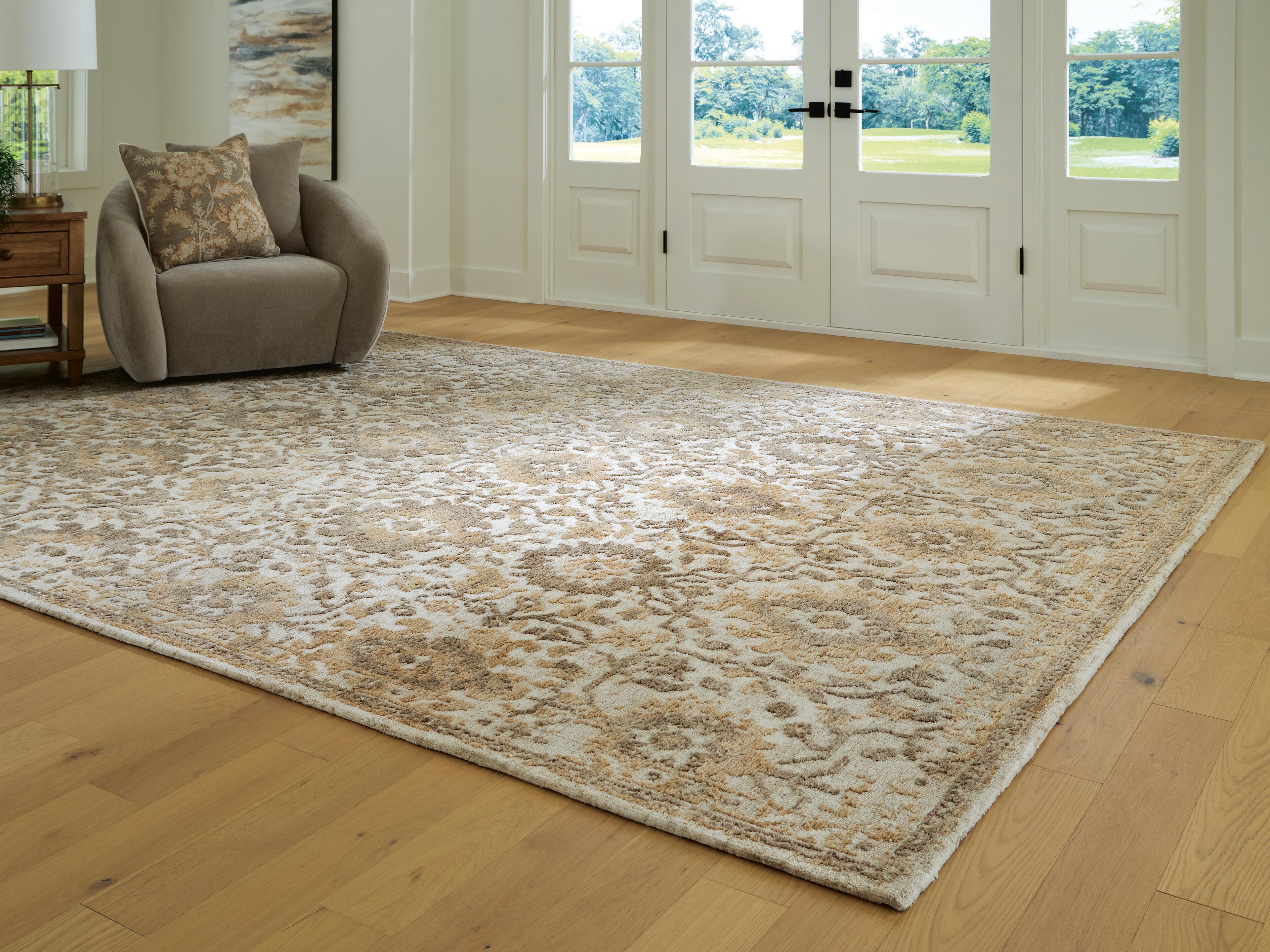 Orleans Furniture - Ashley Furniture - Sableridge Rug - Extra Large Rug / Ivory/Taupe/Camel - R408570