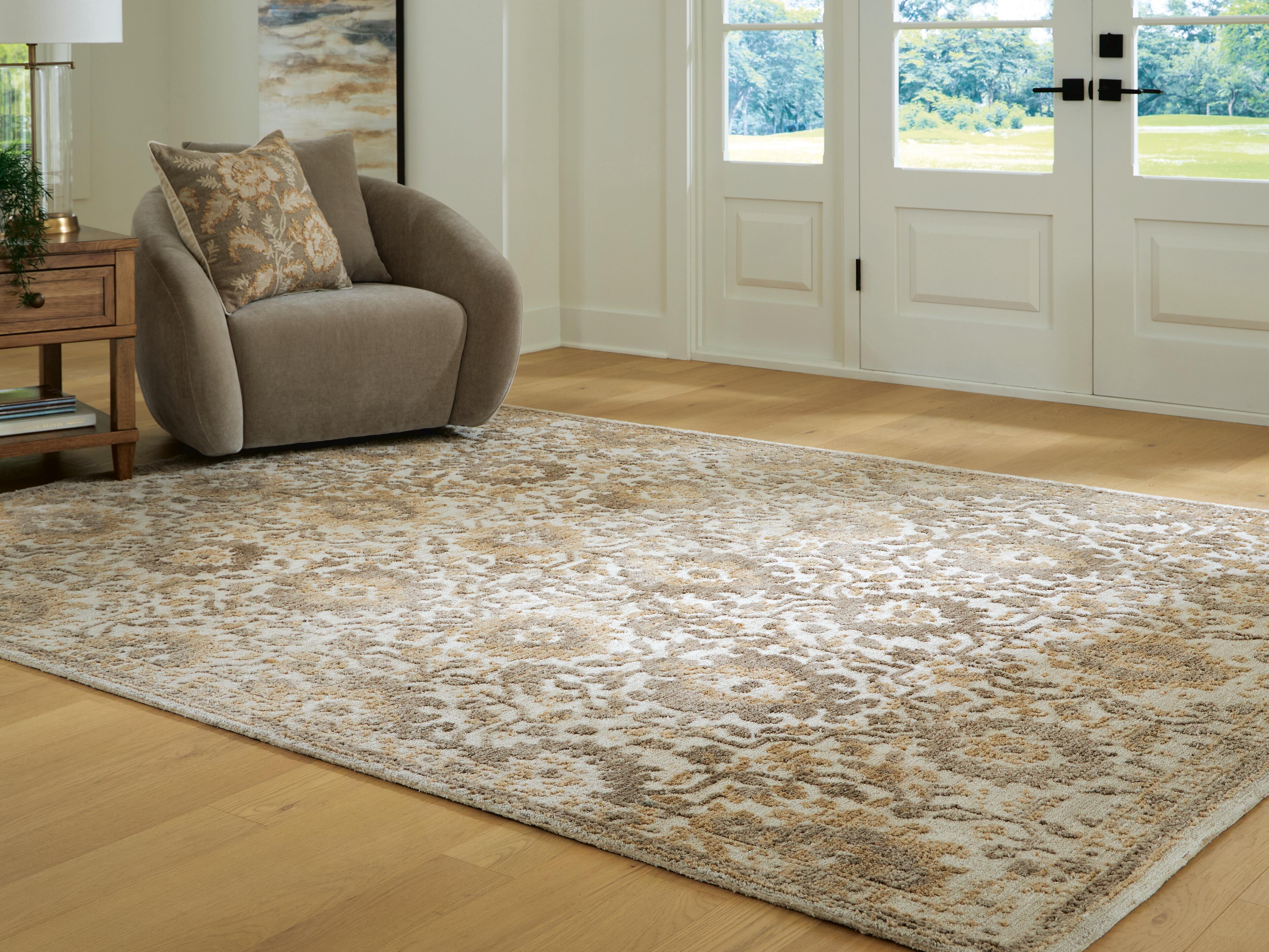 Orleans Furniture - Ashley Furniture - Sableridge Rug - Large Rug / Ivory/Taupe/Camel - R408571