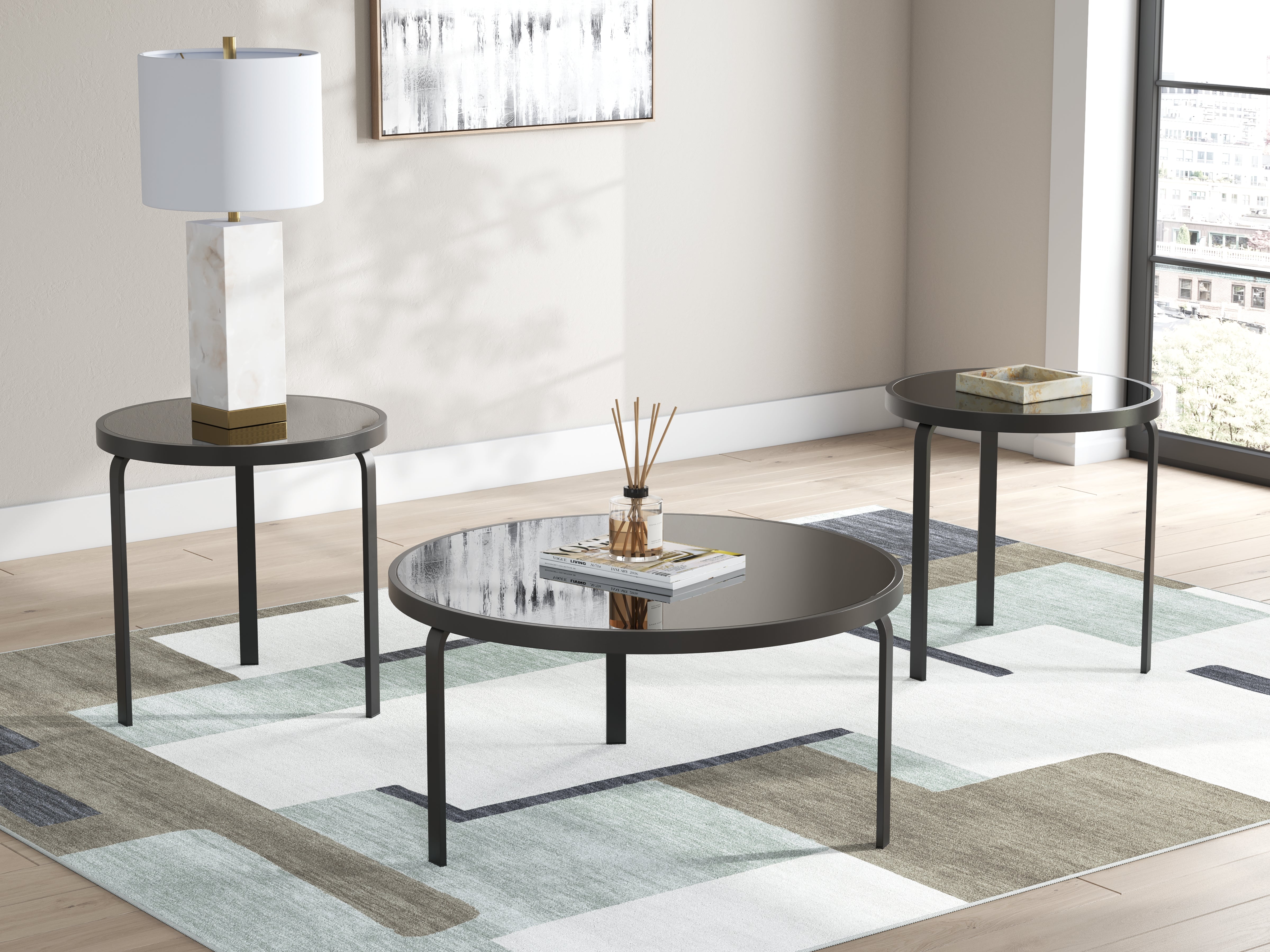 Orleans Furniture - Ashley Furniture - Dorylin Table (Set of 3) - Occasional Table Set (3/CN) / Black - T139-13