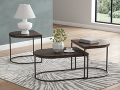 Orleans Furniture - Ashley Furniture - Vanmore Table (Set of 3) - Occasional Table Set (3/CN) / Dark Brown - T199-13