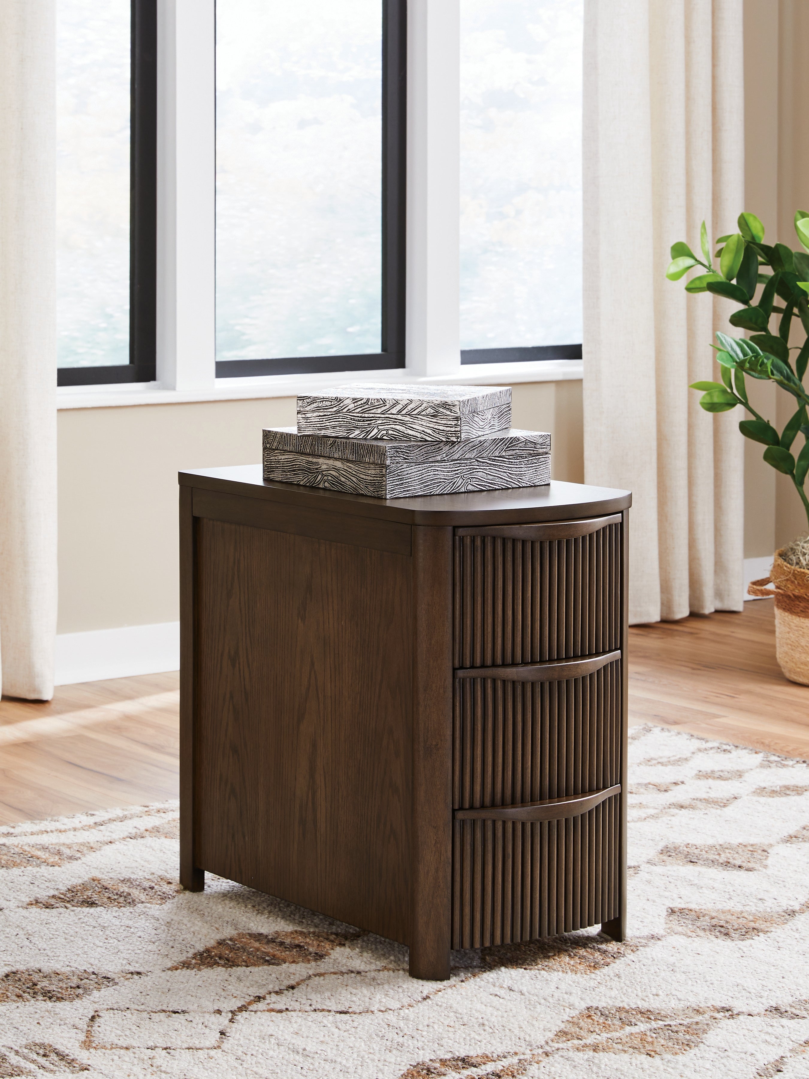 Orleans Furniture - Ashley Furniture - Camdill Chairside End Table - Chair Side End Table / Dark Brown - T208-217