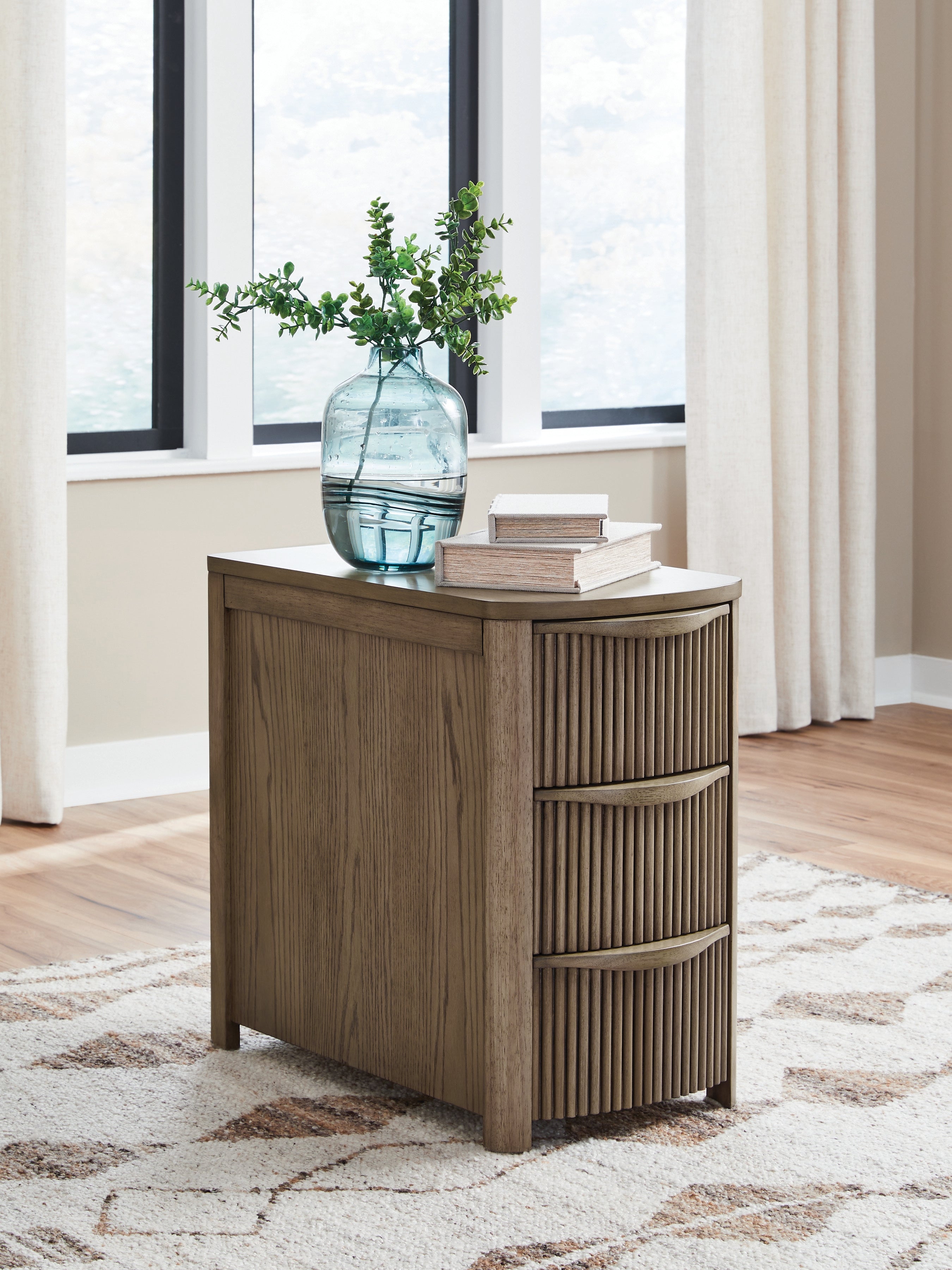 Orleans Furniture - Ashley Furniture - Camdill Chairside End Table - Chair Side End Table / Light Brown - T208-317