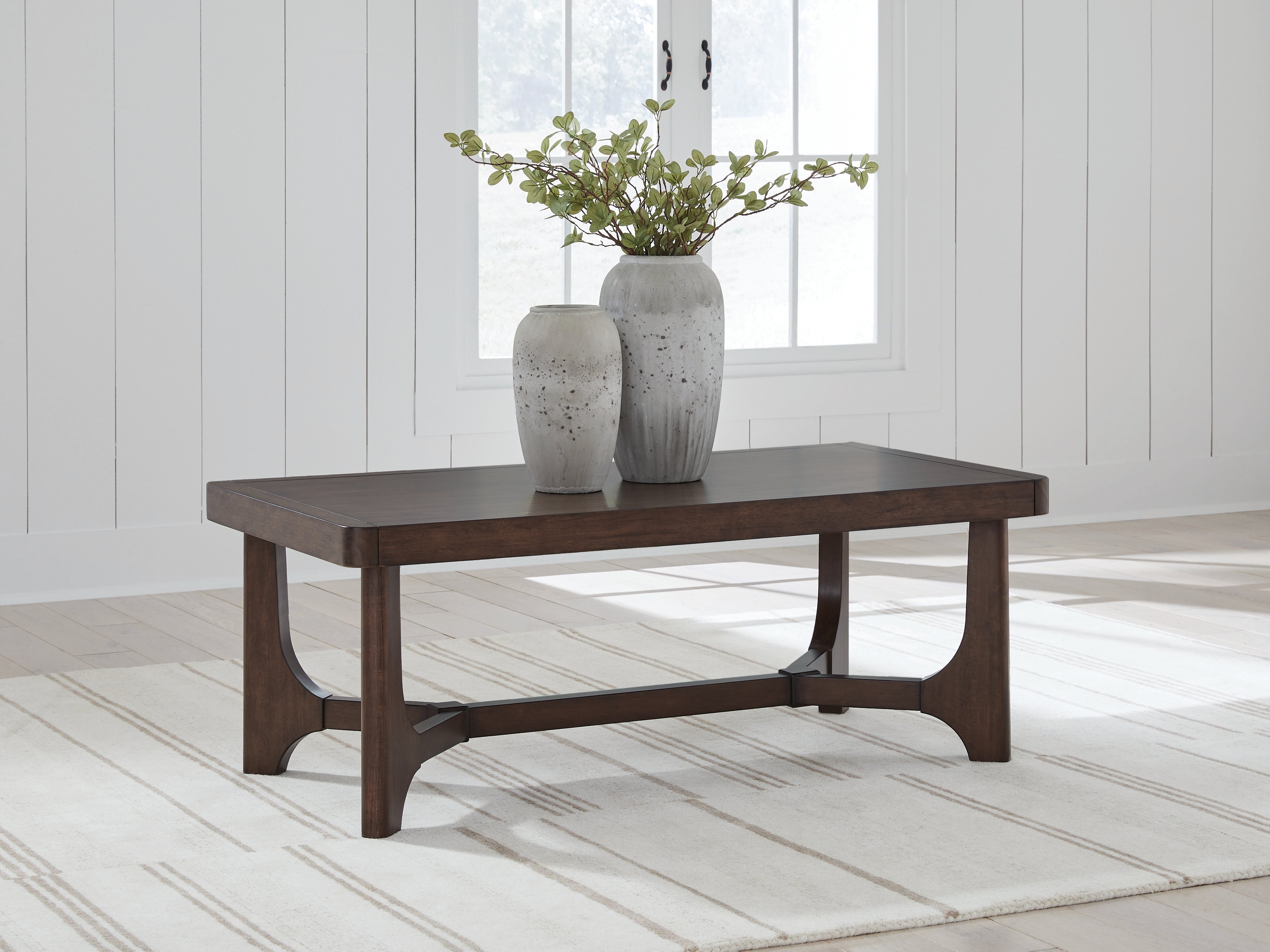 Orleans Furniture - Ashley Furniture - Korestone Coffee Table - Rectangular Cocktail Table / Dark Brown - T438-1