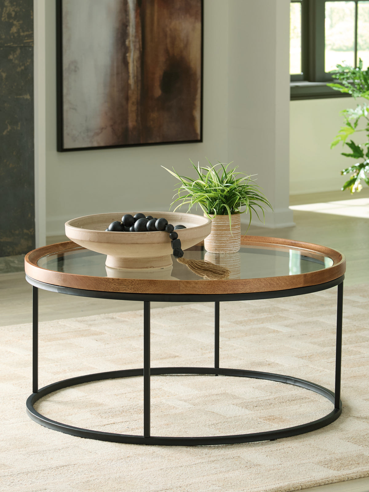 Orleans Furniture - Ashley Furniture - Noraluna Coffee Table - Round Cocktail Table - T502-8