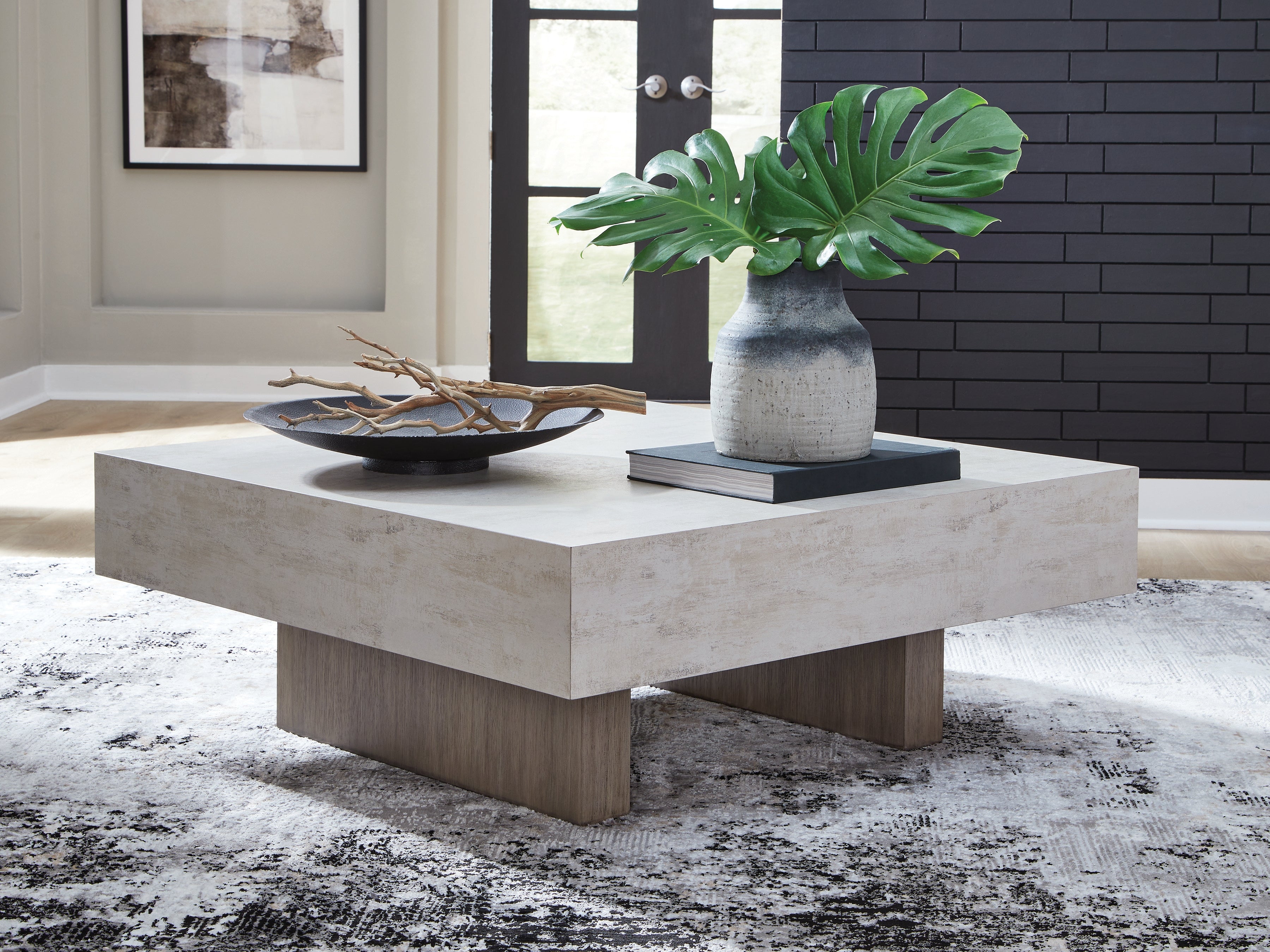 Orleans Furniture - Ashley Furniture - Jorlaina Coffee Table - Square Cocktail Table / Light Grayish Brown - T622-8