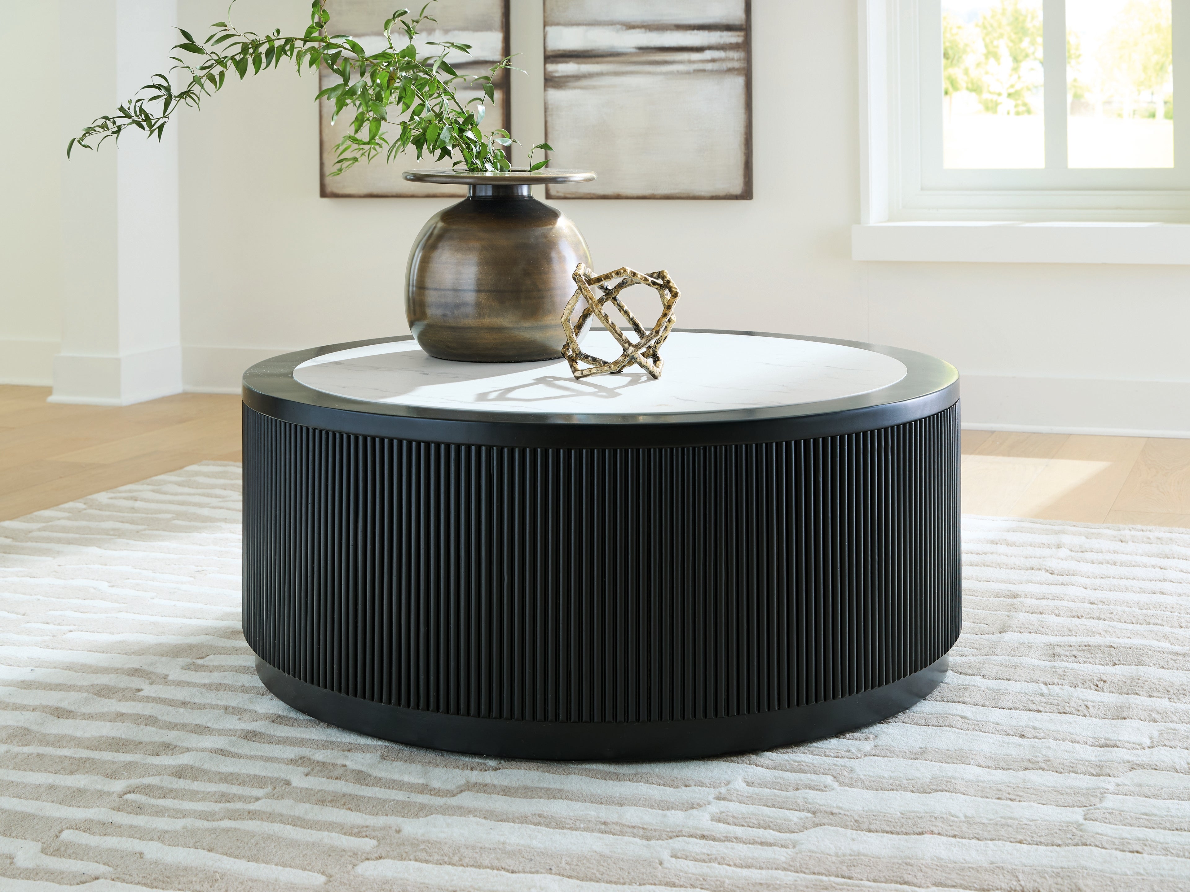 Orleans Furniture - Ashley Furniture - Grayman Coffee Table - Round Cocktail Table - T650-8