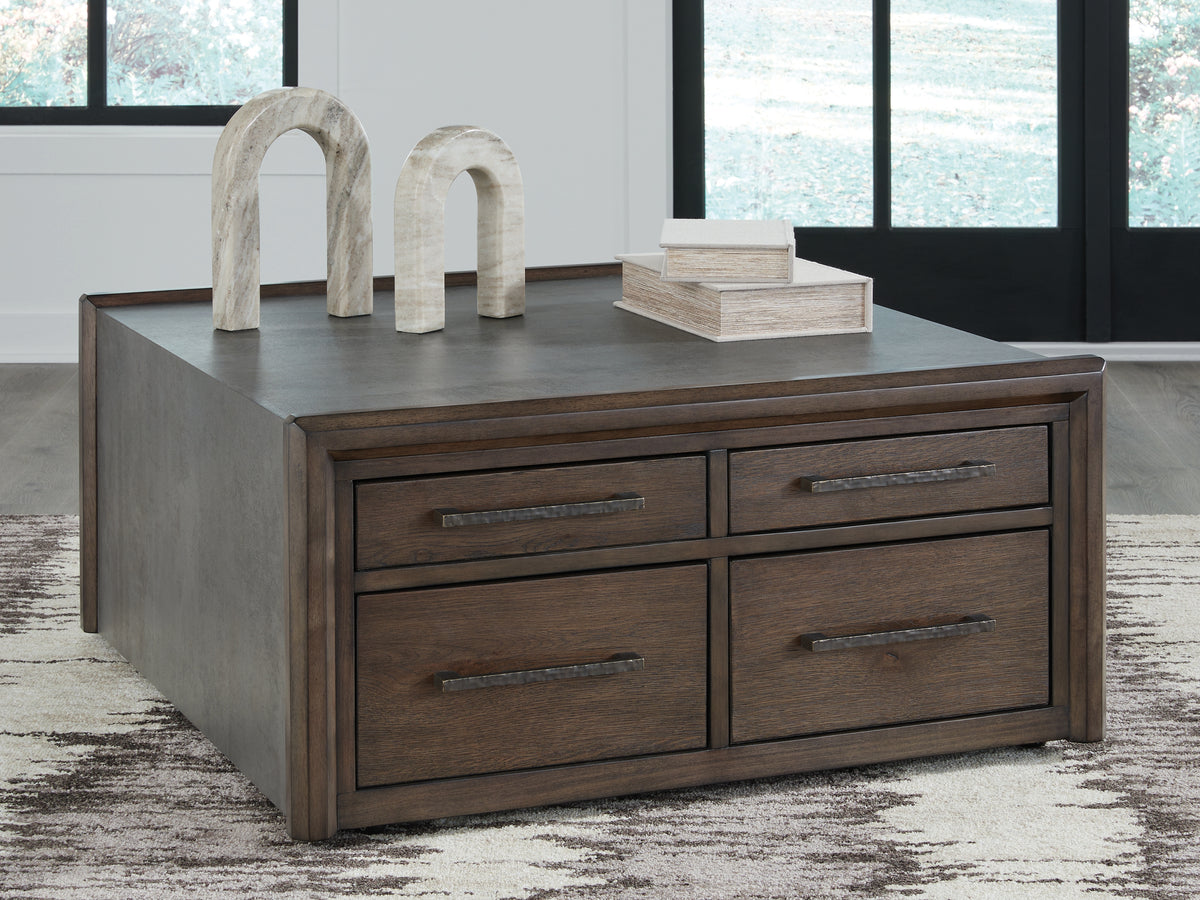 Orleans Furniture - Ashley Furniture - Kallenny Coffee Table - Square Cocktail Table / Brown/Gray - T669-8