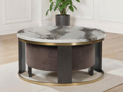 Orleans Furniture - Ashley Furniture - Jazmore Nesting Coffee Table (Set of 2) - Nesting Cocktail Tables (Set of 2) / Brown/Brass Finish - T671-22