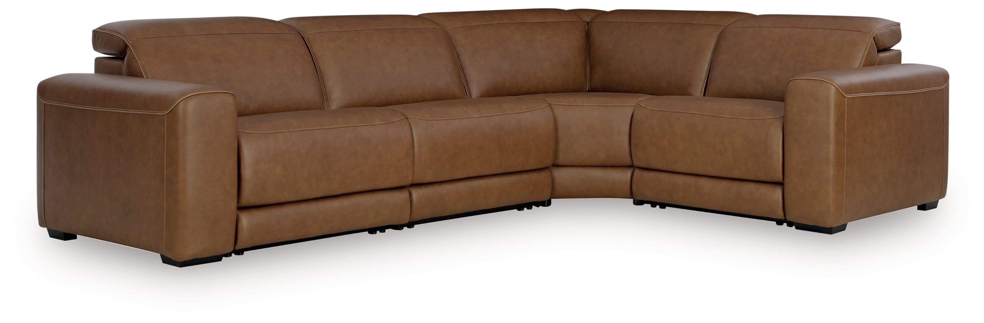 Orleans Furniture - Ashley Furniture - Magic Man Sectional - 4-Piece Power Reclining Sectional / Caramel - PCU10700S11