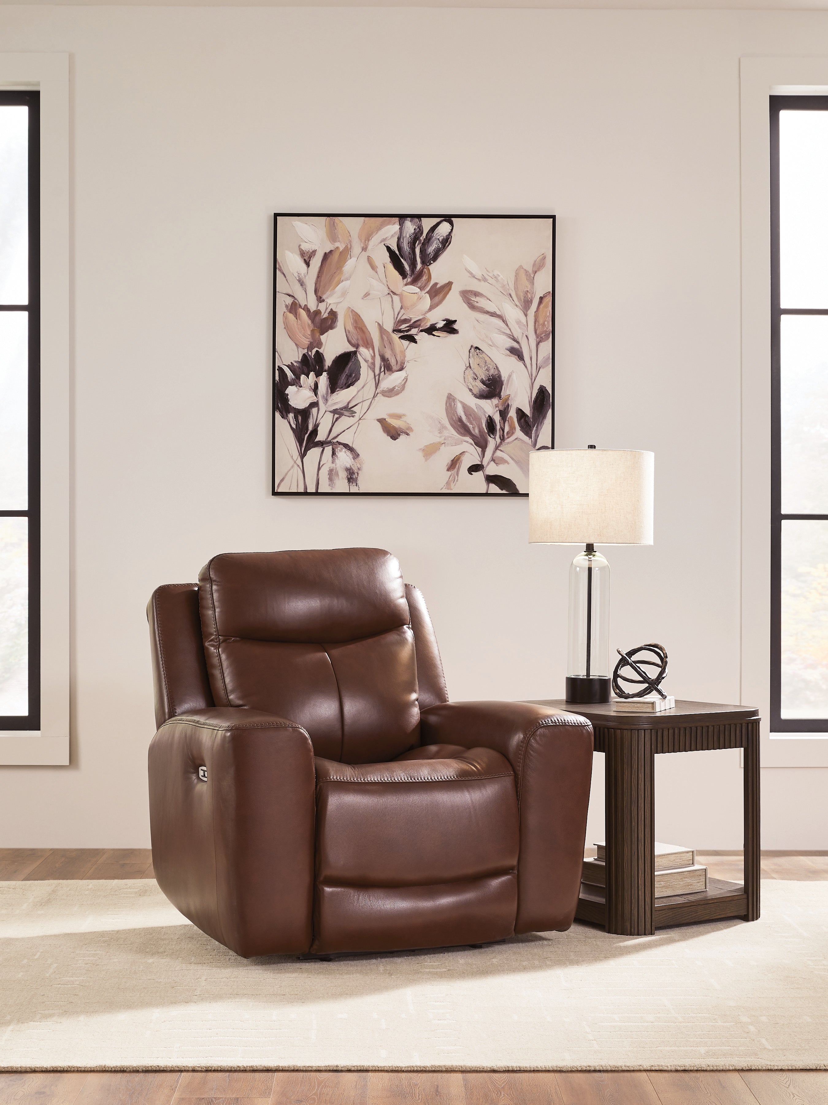 Orleans Furniture - Ashley Furniture - Next Move Living Room - PWR Recliner/ADJ Headrest / Mahogany - PCU1210213