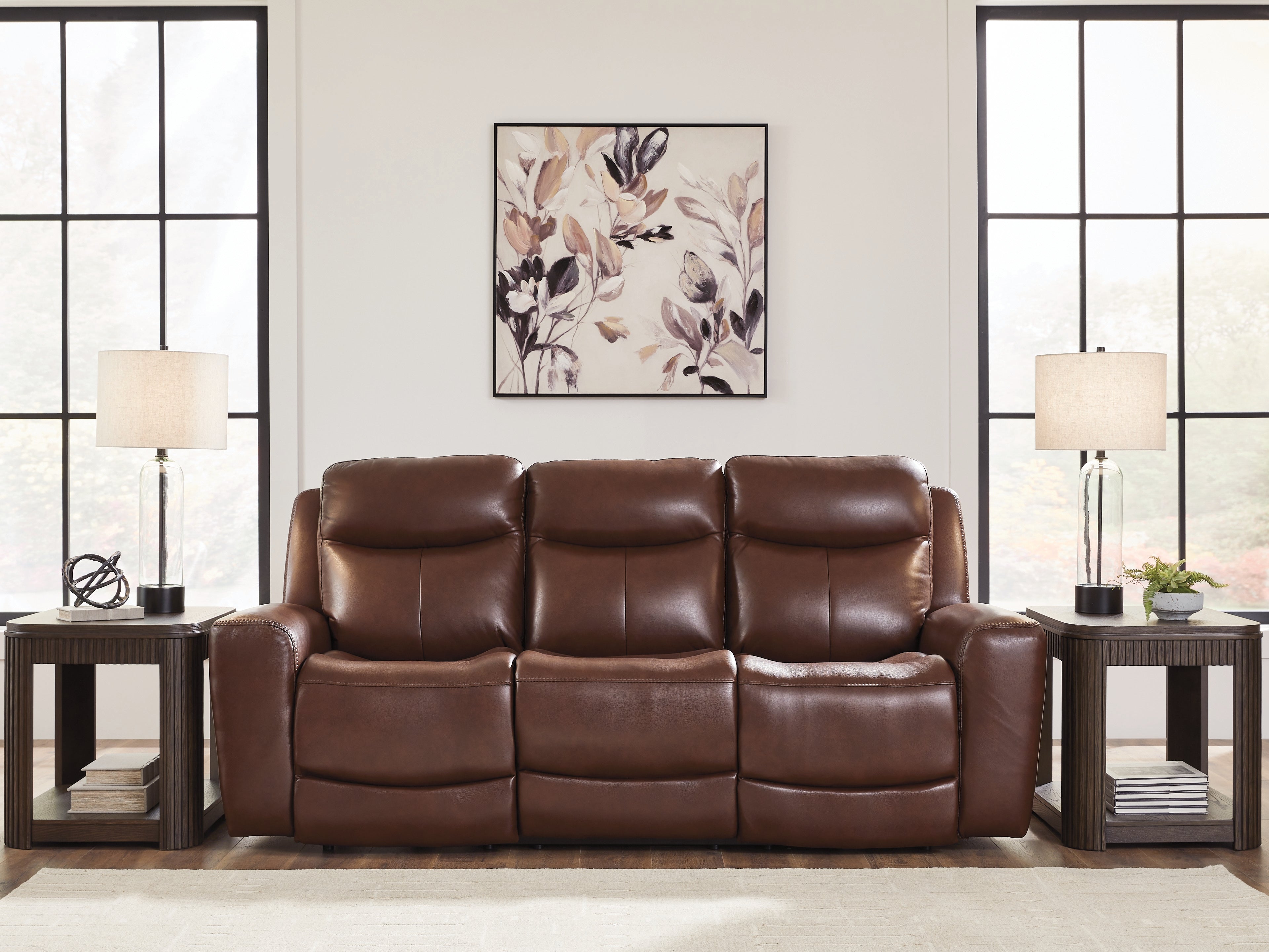 Orleans Furniture - Ashley Furniture - Next Move Living Room - PWR REC Sofa with ADJ Headrest / Mahogany - PCU1210215