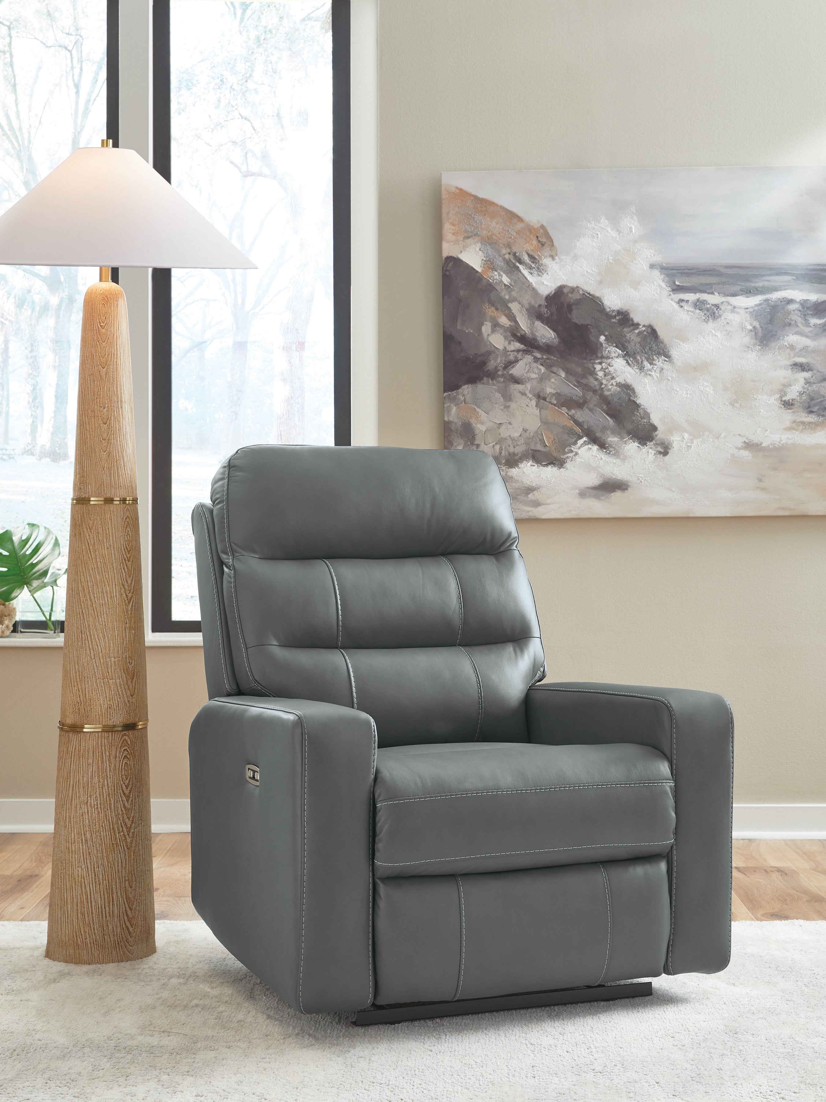 Orleans Furniture - Ashley Furniture - Pennacle Pier Living Room - PWR Recliner/ADJ Headrest / Tideon - PCU1350113