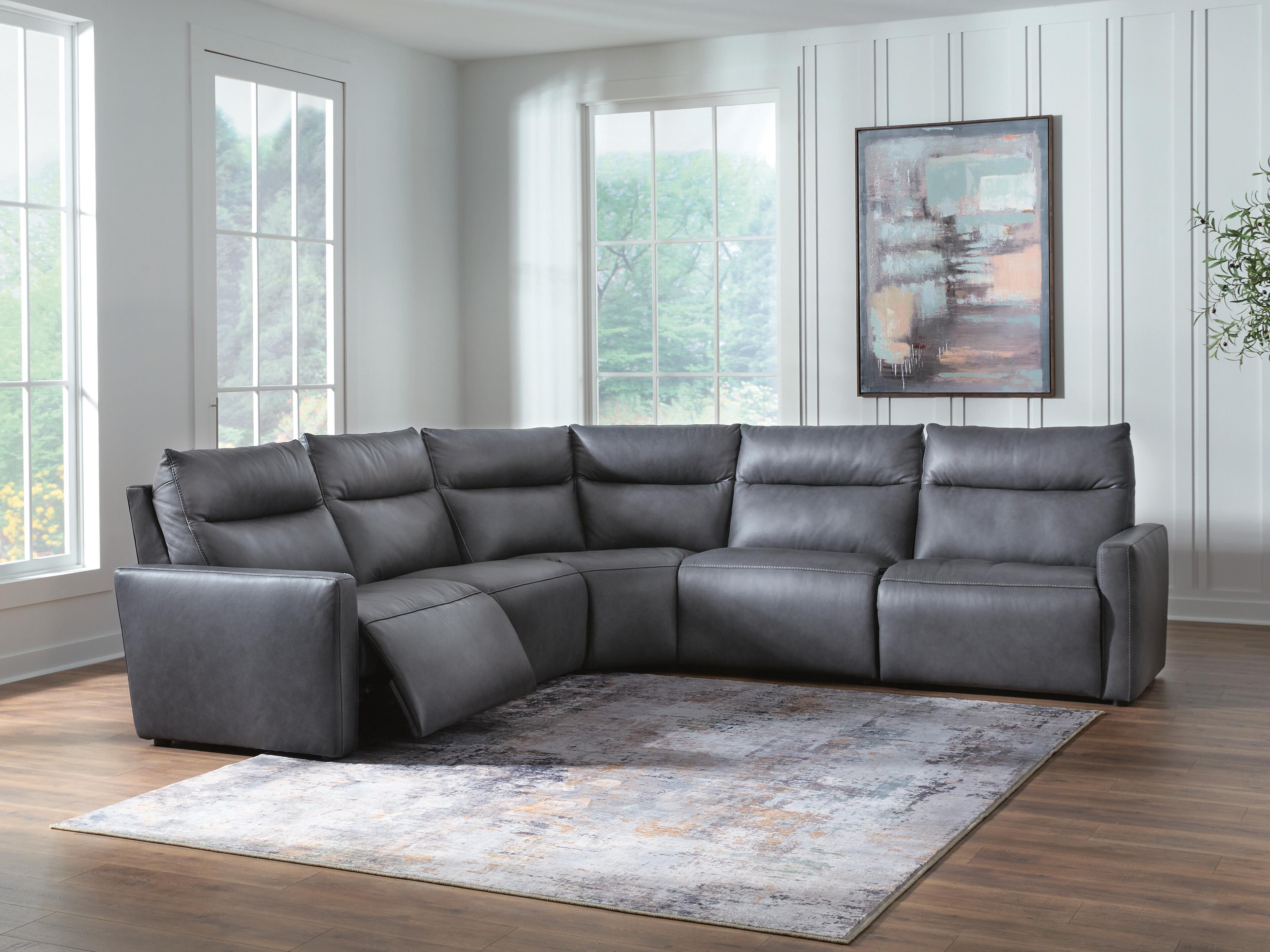 Orleans Furniture - Ashley Furniture - ModZ Sectional - 5-Piece Power Reclining Sectional / Blue - U14001S6