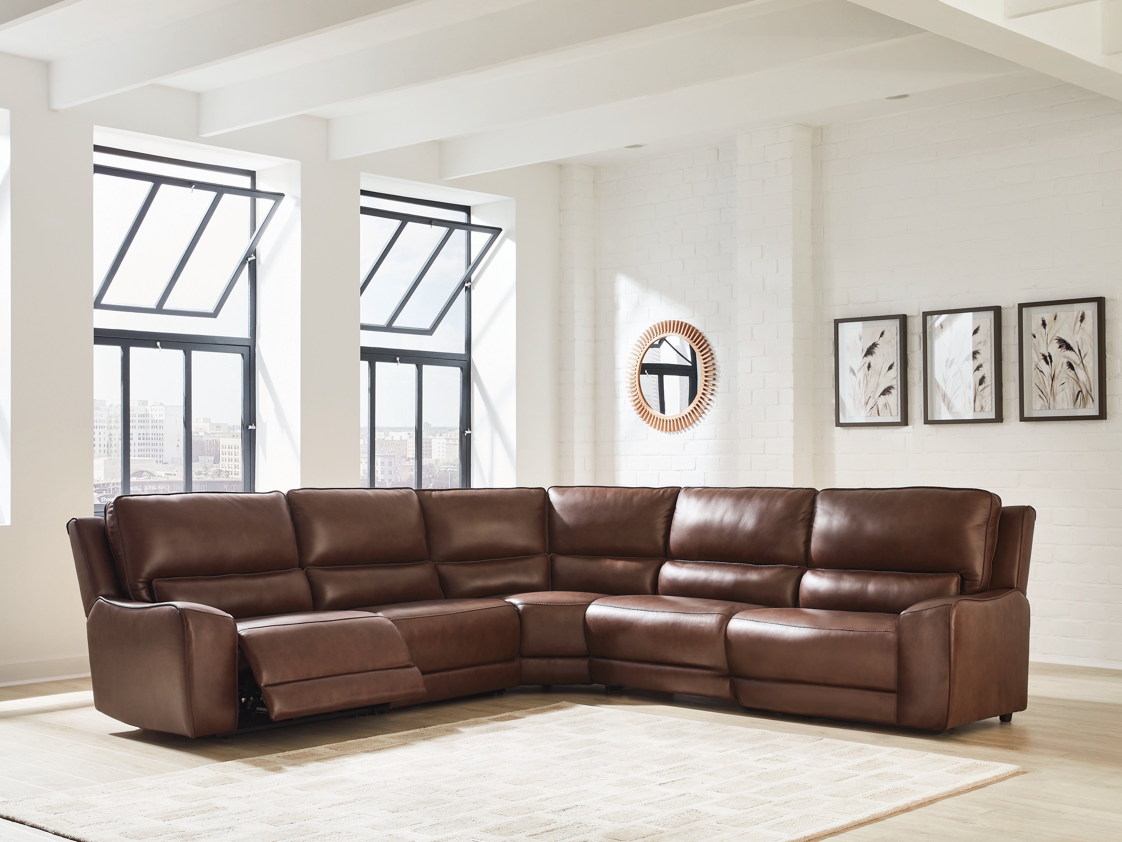 Orleans Furniture - Ashley Furniture - DeepWakes Sectional - 5-Piece Power Reclining Sectional / Canyon - PCU62607S8