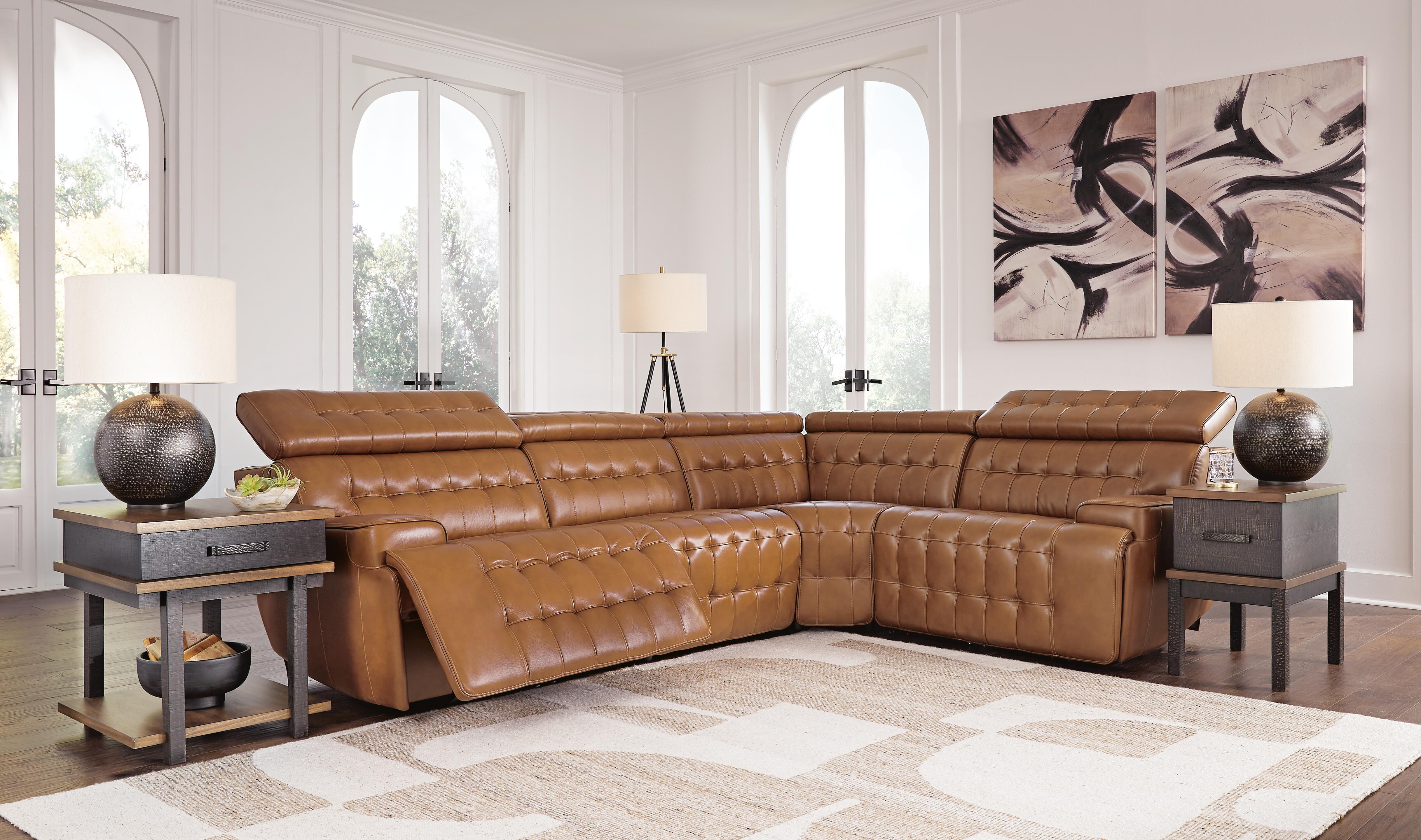 Orleans Furniture - Ashley Furniture - Temmpton Sectional - 4-Piece Reclining Sectional / Chocolate - U92708S6
