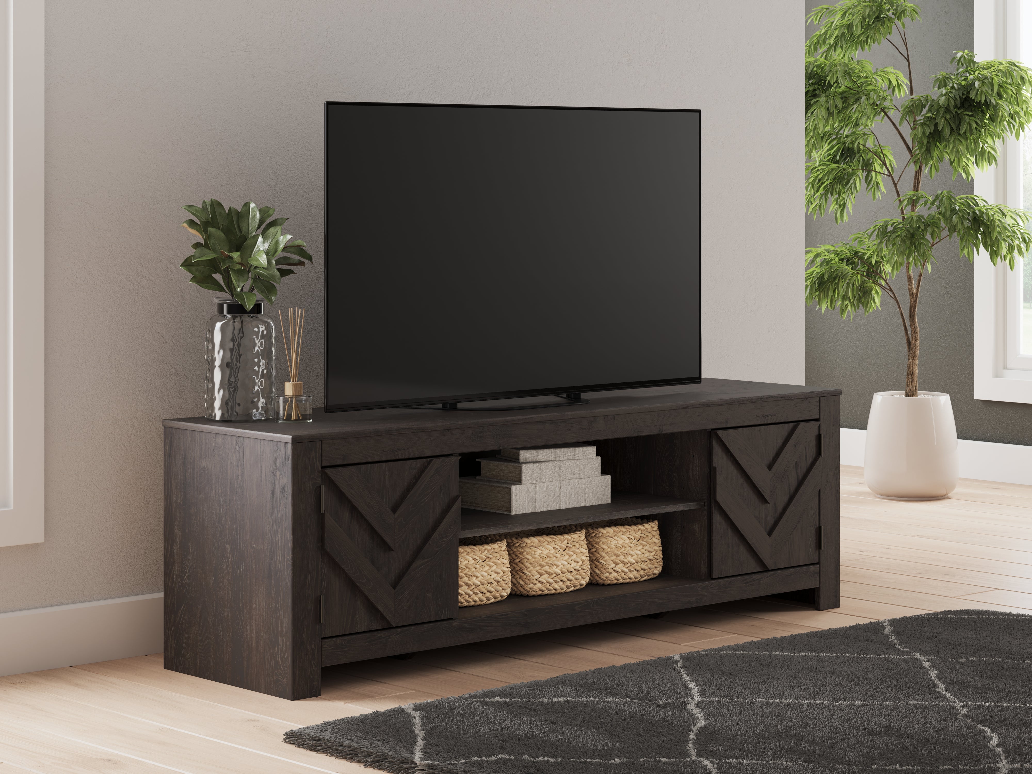 Orleans Furniture - Ashley Furniture - Cayboni TV Stand - 71" / Black - W3789-68