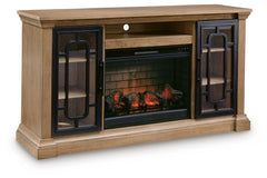 Orleans Furniture - Ashley Furniture - Wittenmyer 72" TV Stand with Electric Fireplace - 72" TV Stand with Electric Fireplace / Natural/Black - W794W1