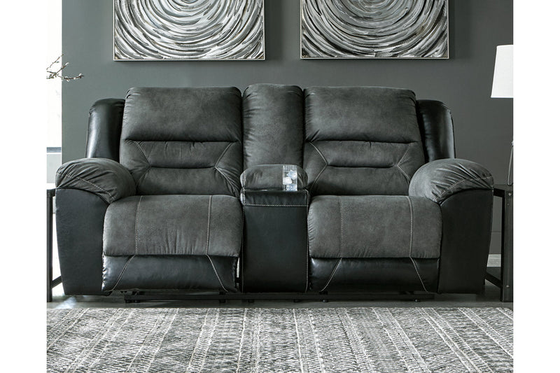 Load image into Gallery viewer, Earhart Reclining Loveseat with Console
