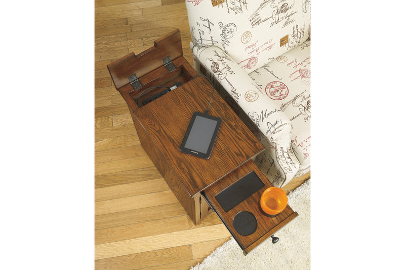 Load image into Gallery viewer, Laflorn Chairside End Table with USB Ports &amp; Outlets
